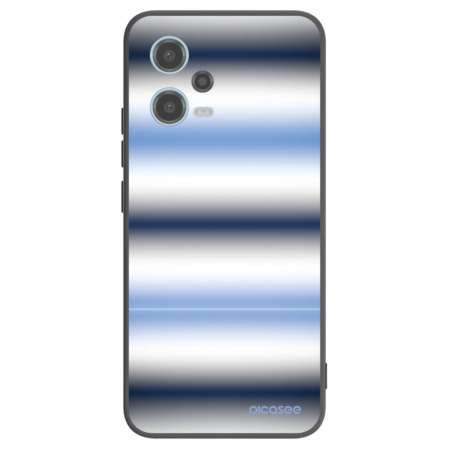 Picasee silikonski črni ovitek za Xiaomi Redmi Note 12 5G - Static Lines