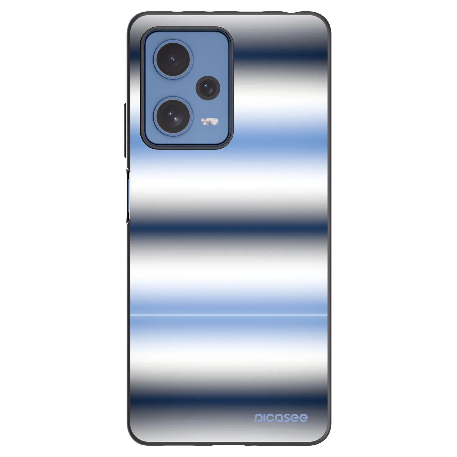 Picasee silikonski črni ovitek za Xiaomi Redmi Note 12 Pro 5G - Static Lines