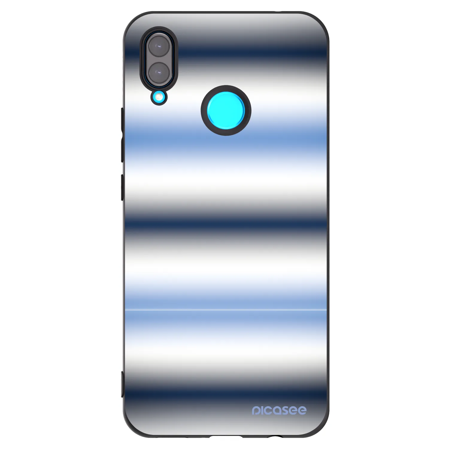 Picasee silikonski črni ovitek za Huawei Nova 3 - Static Lines