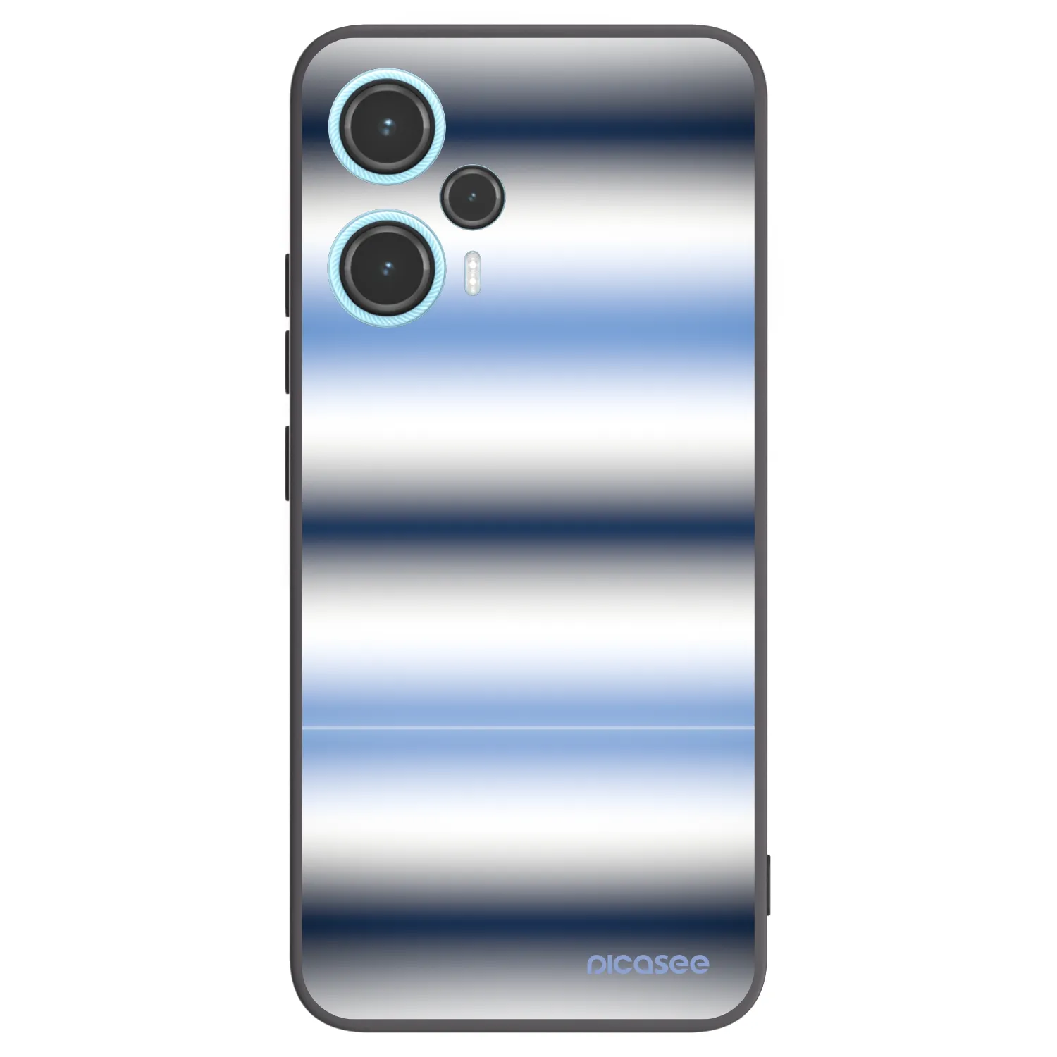 Picasee silikonski črni ovitek za Xiaomi Poco F5 - Static Lines