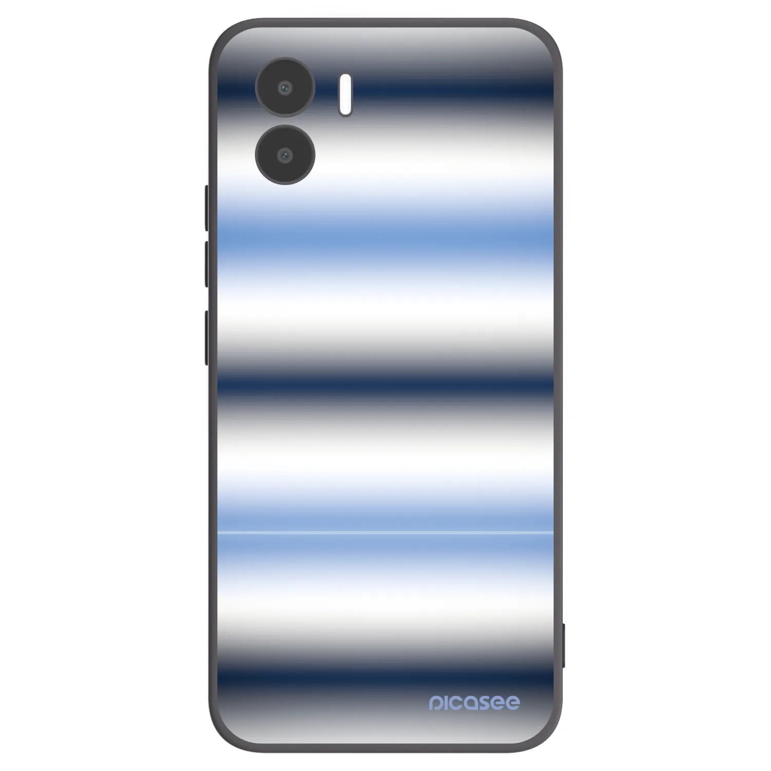 Picasee silikonski črni ovitek za Xiaomi Redmi A2 - Static Lines