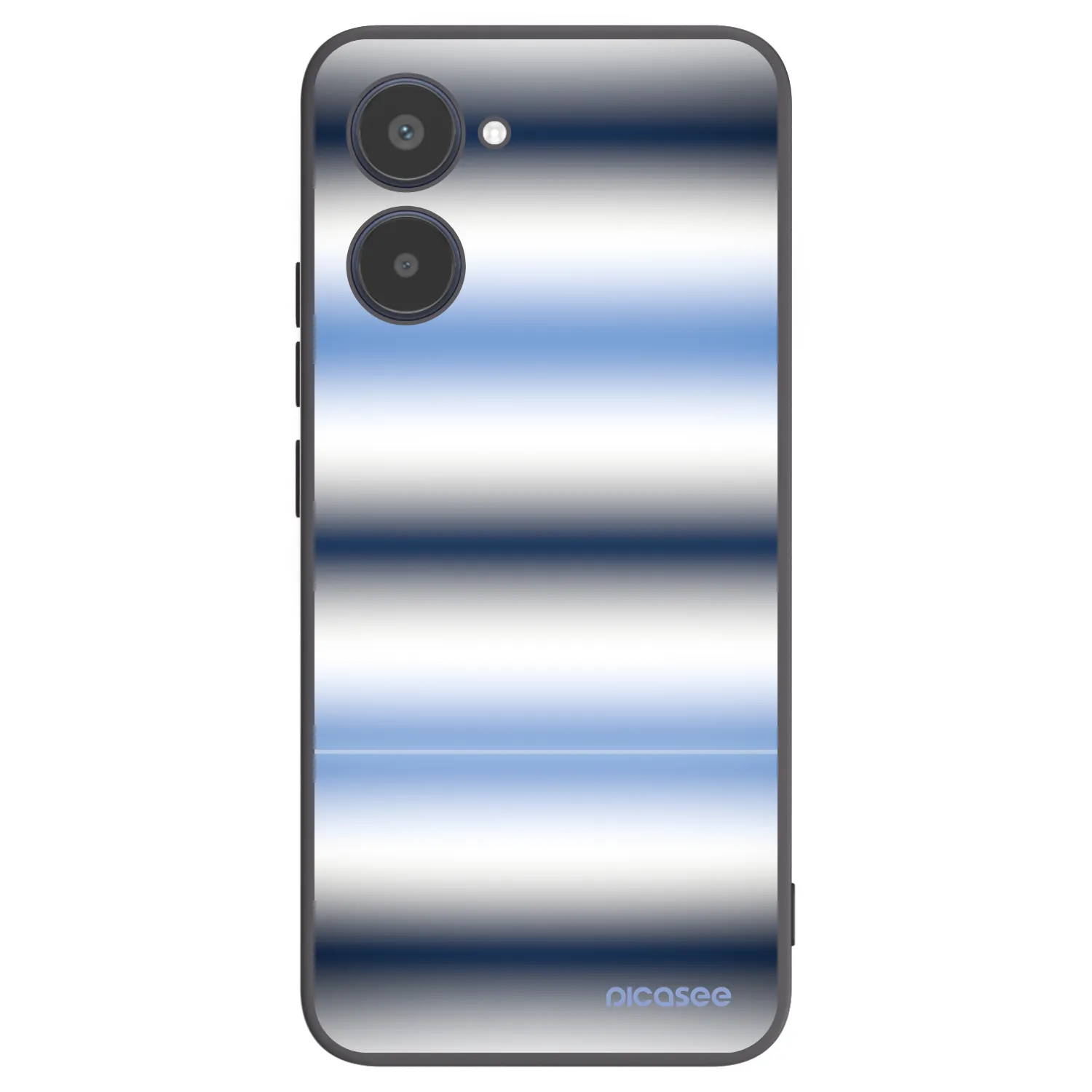 Picasee silikonski črni ovitek za Realme 10 4G - Static Lines