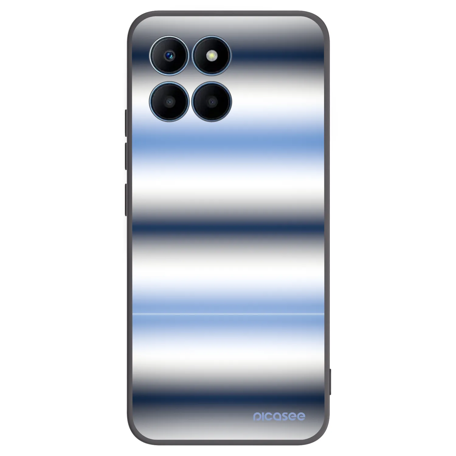 Picasee silikonski črni ovitek za Honor 70 Lite - Static Lines