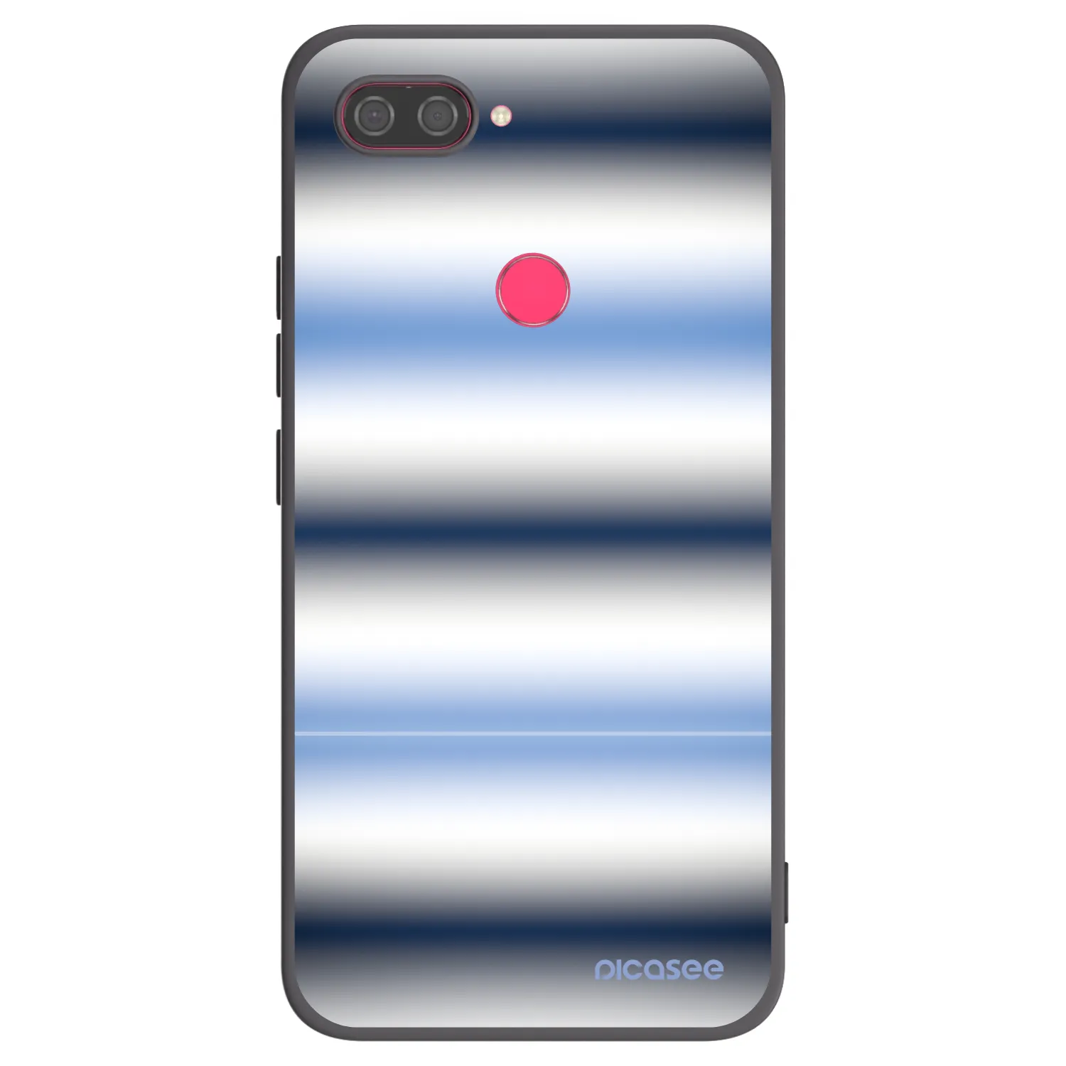 Picasee silikonski črni ovitek za Xiaomi Mi 8 Lite - Static Lines