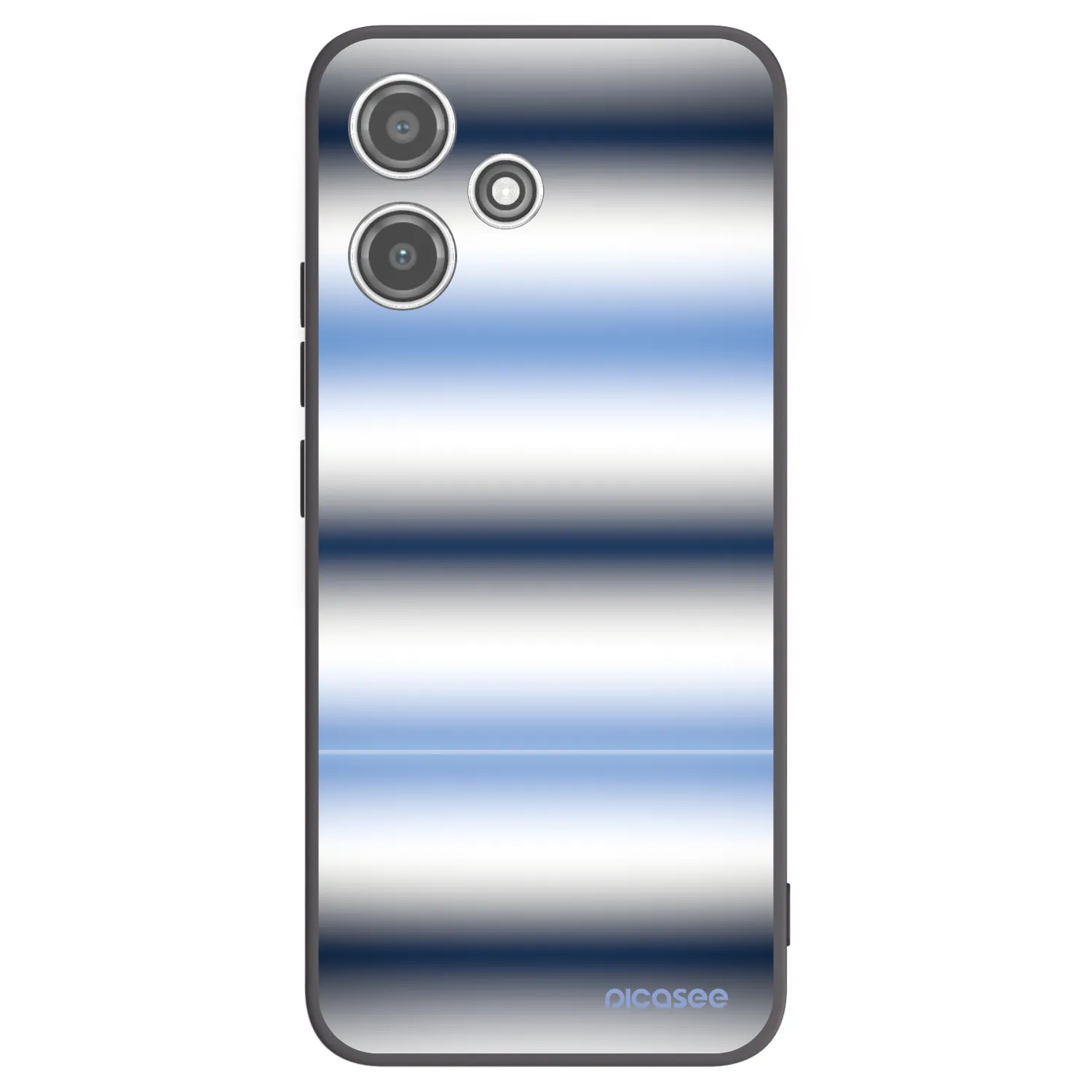 Picasee silikonski črni ovitek za Xiaomi Redmi 12 5G - Static Lines