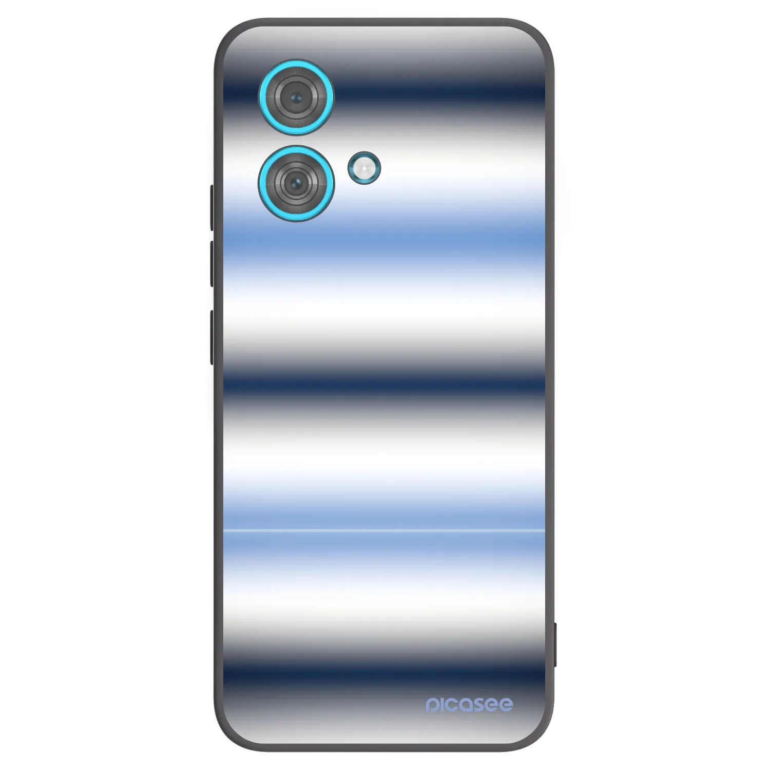 Picasee silikonski črni ovitek za Motorola Edge 40 Neo - Static Lines