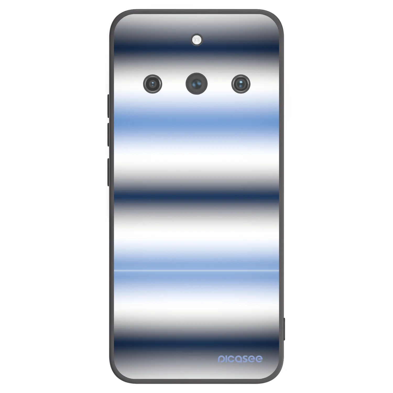 Picasee silikonski črni ovitek za Realme 11 Pro+ - Static Lines