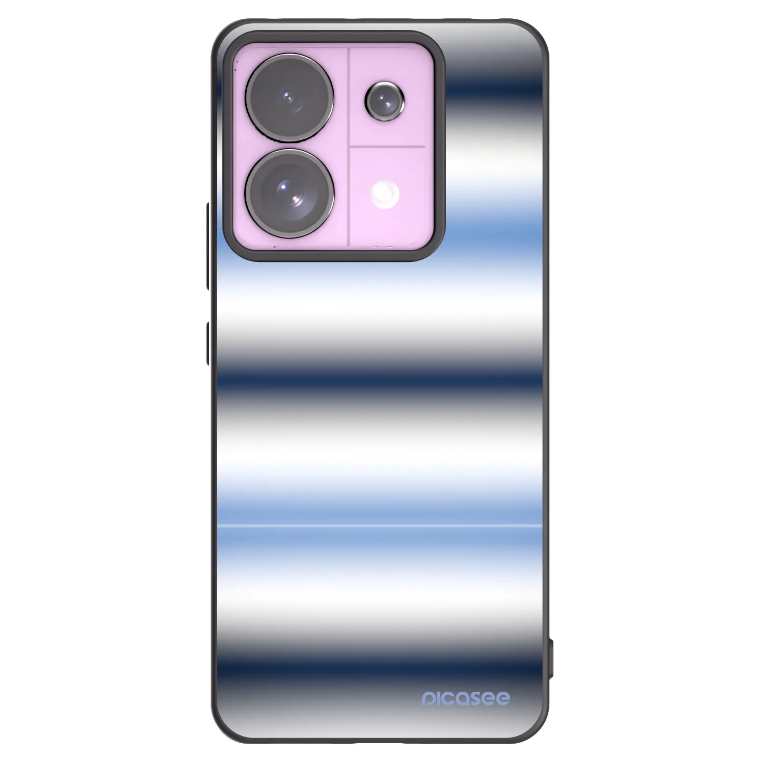 Picasee silikonski črni ovitek za Xiaomi Redmi Note 13 Pro 5G - Static Lines