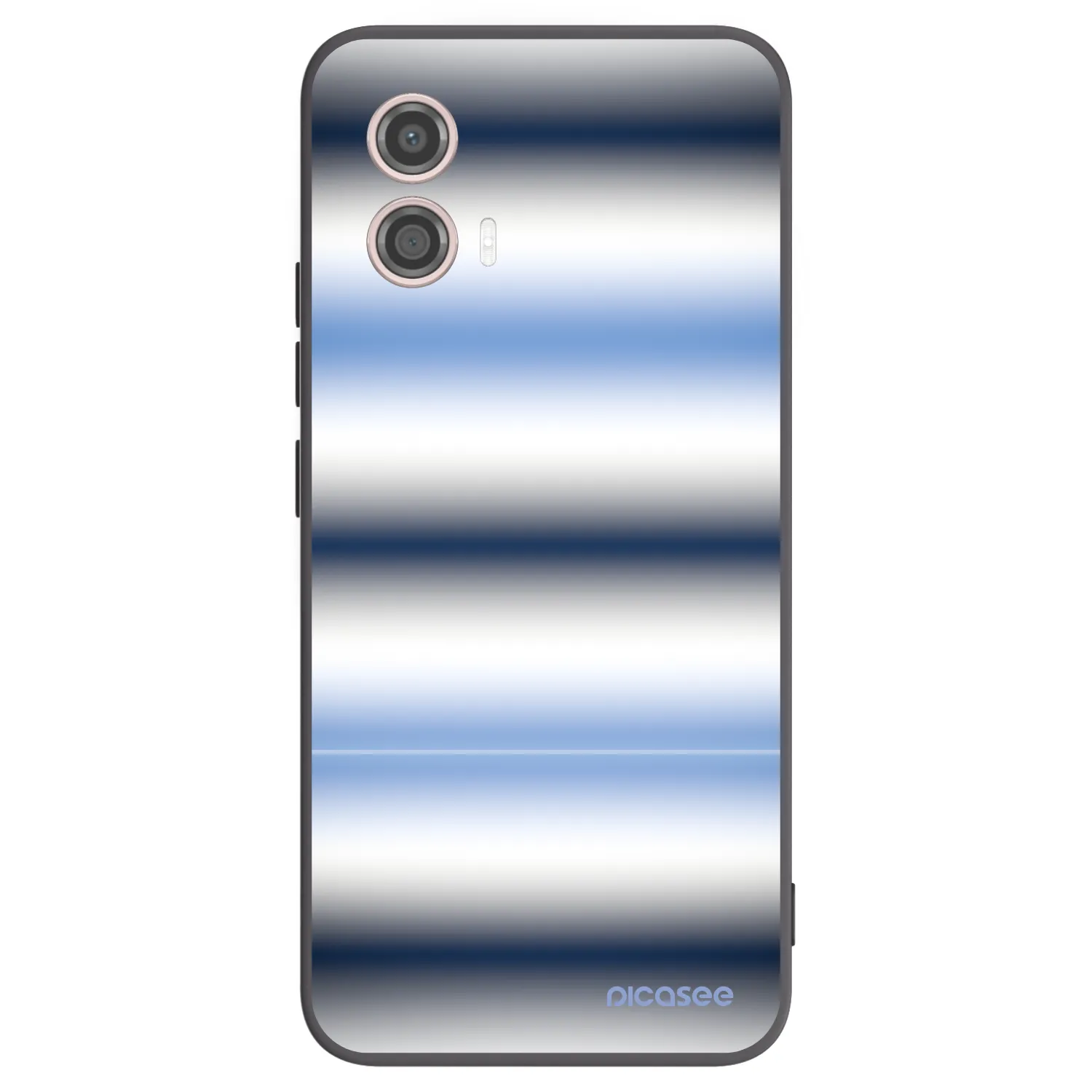 Picasee silikonski črni ovitek za Motorola Moto G53 5G - Static Lines