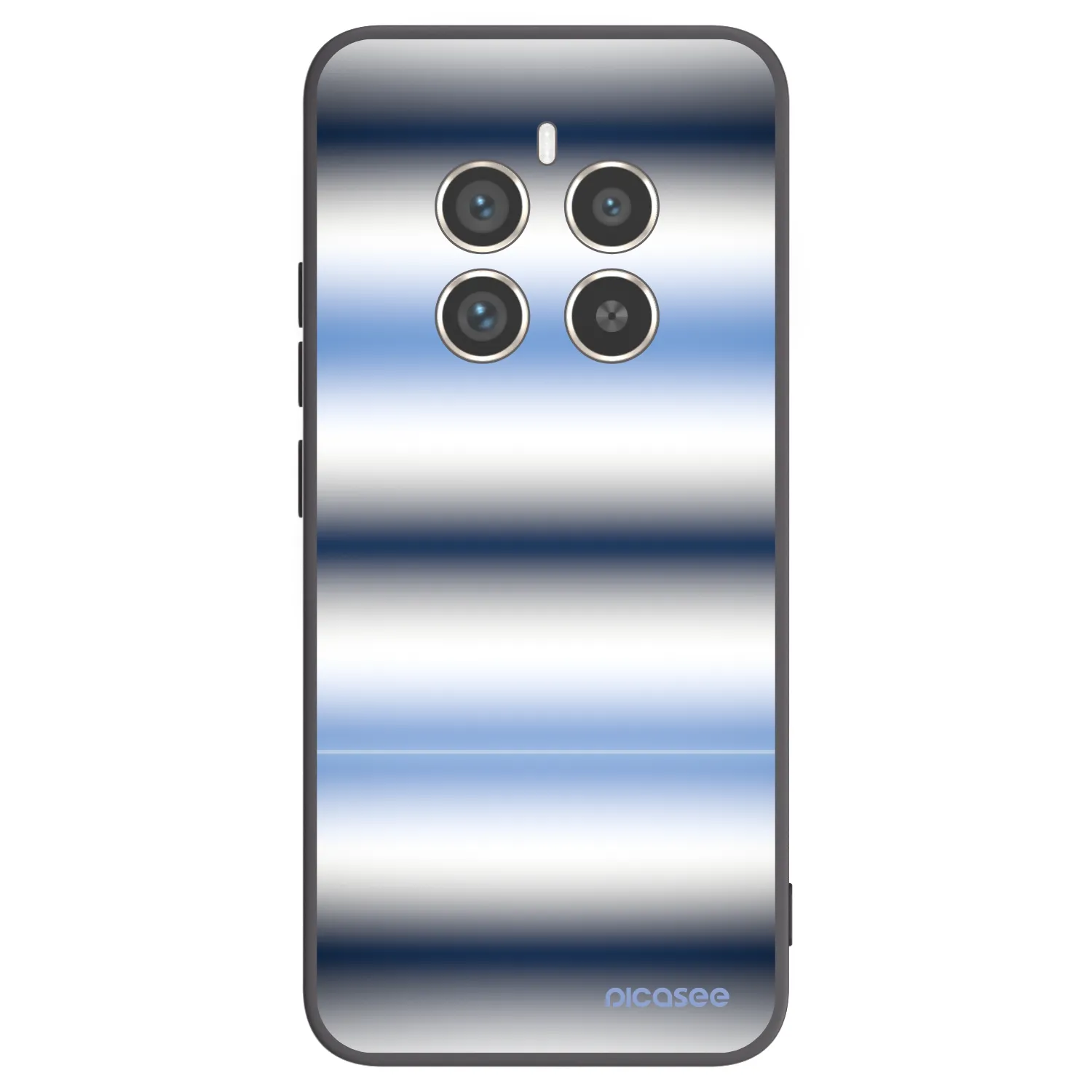 Picasee silikonski črni ovitek za Realme 12 Pro 5G - Static Lines