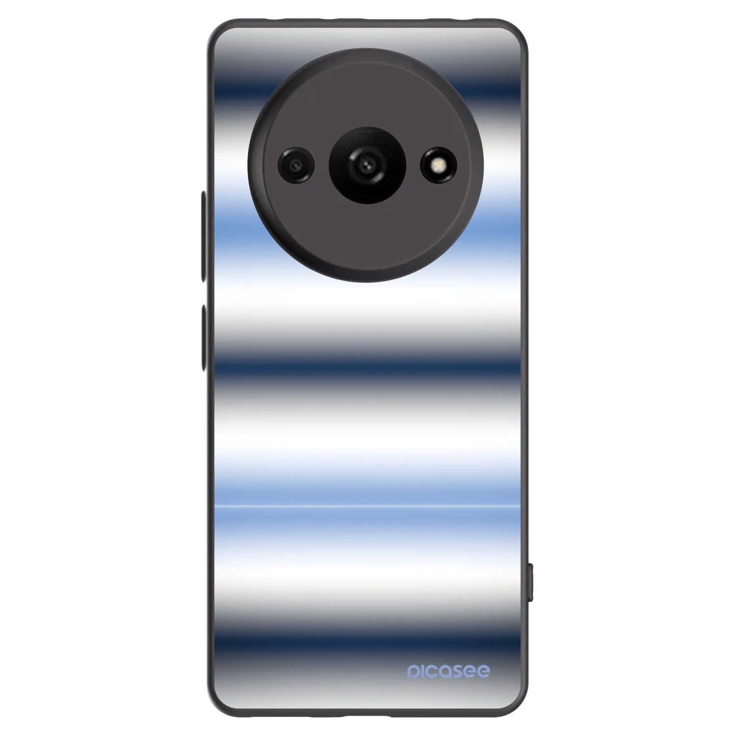 Picasee silikonski črni ovitek za Xiaomi Redmi A3 - Static Lines