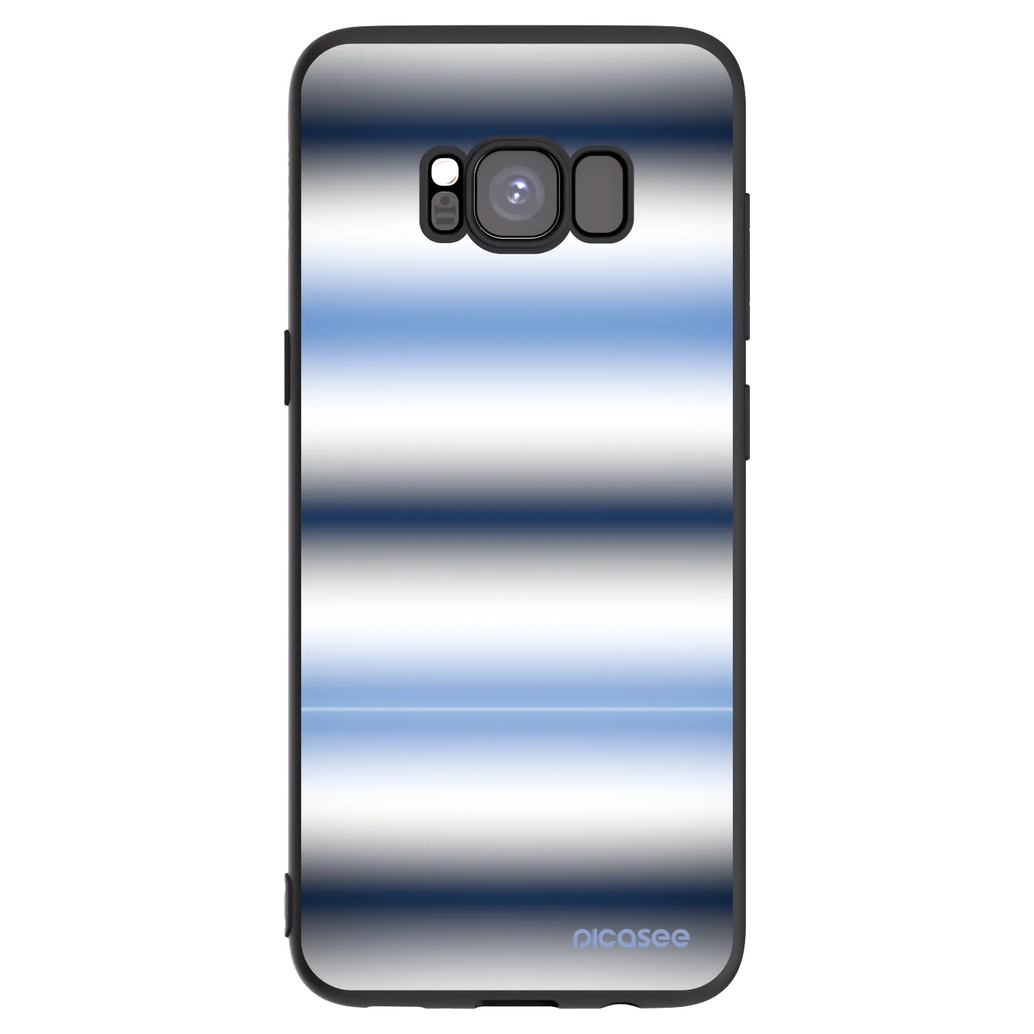 Picasee silikonski črni ovitek za Samsung Galaxy S8 G950F - Static Lines