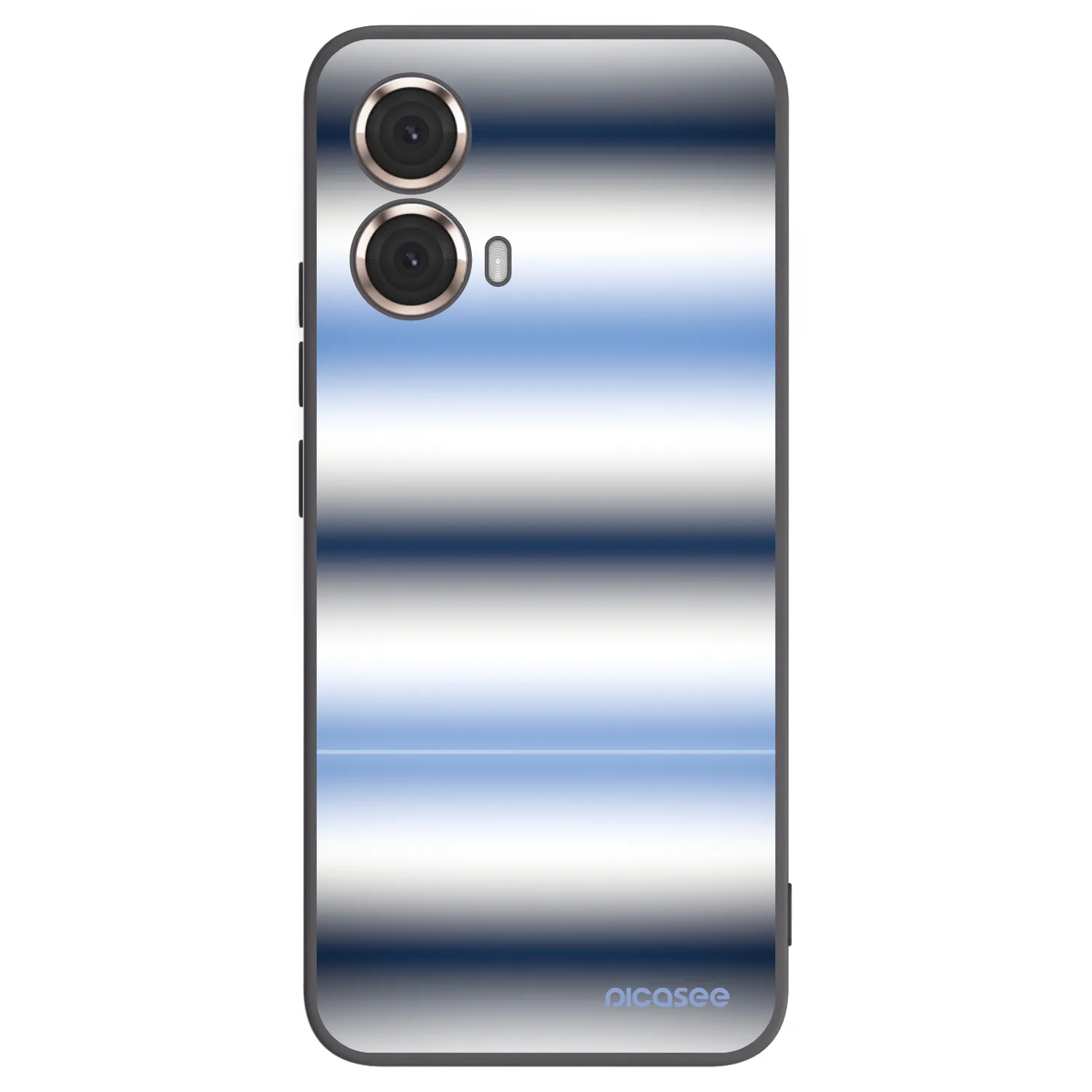 Picasee silikonski črni ovitek za Motorola Moto G85 - Static Lines
