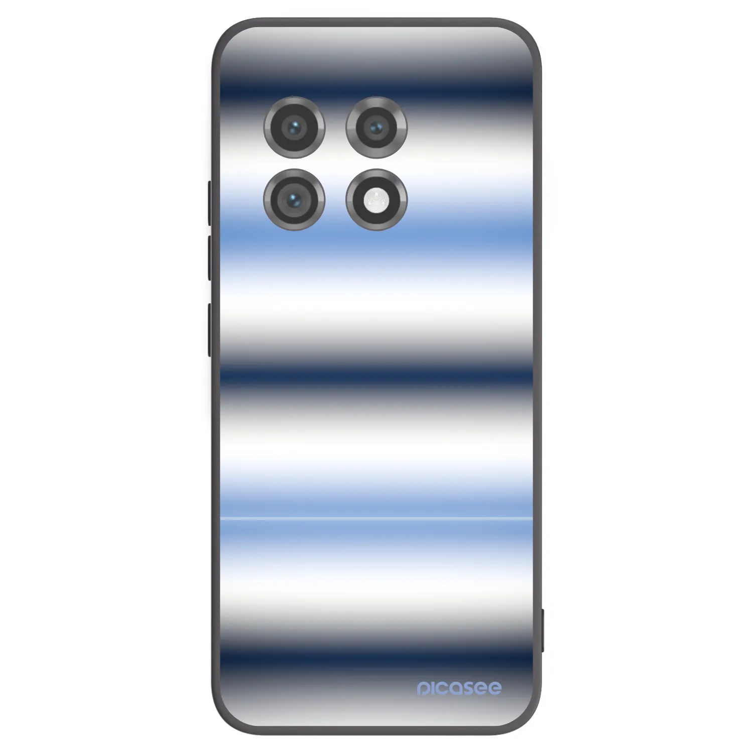 Picasee silikonski črni ovitek za OnePlus 11 5G - Static Lines