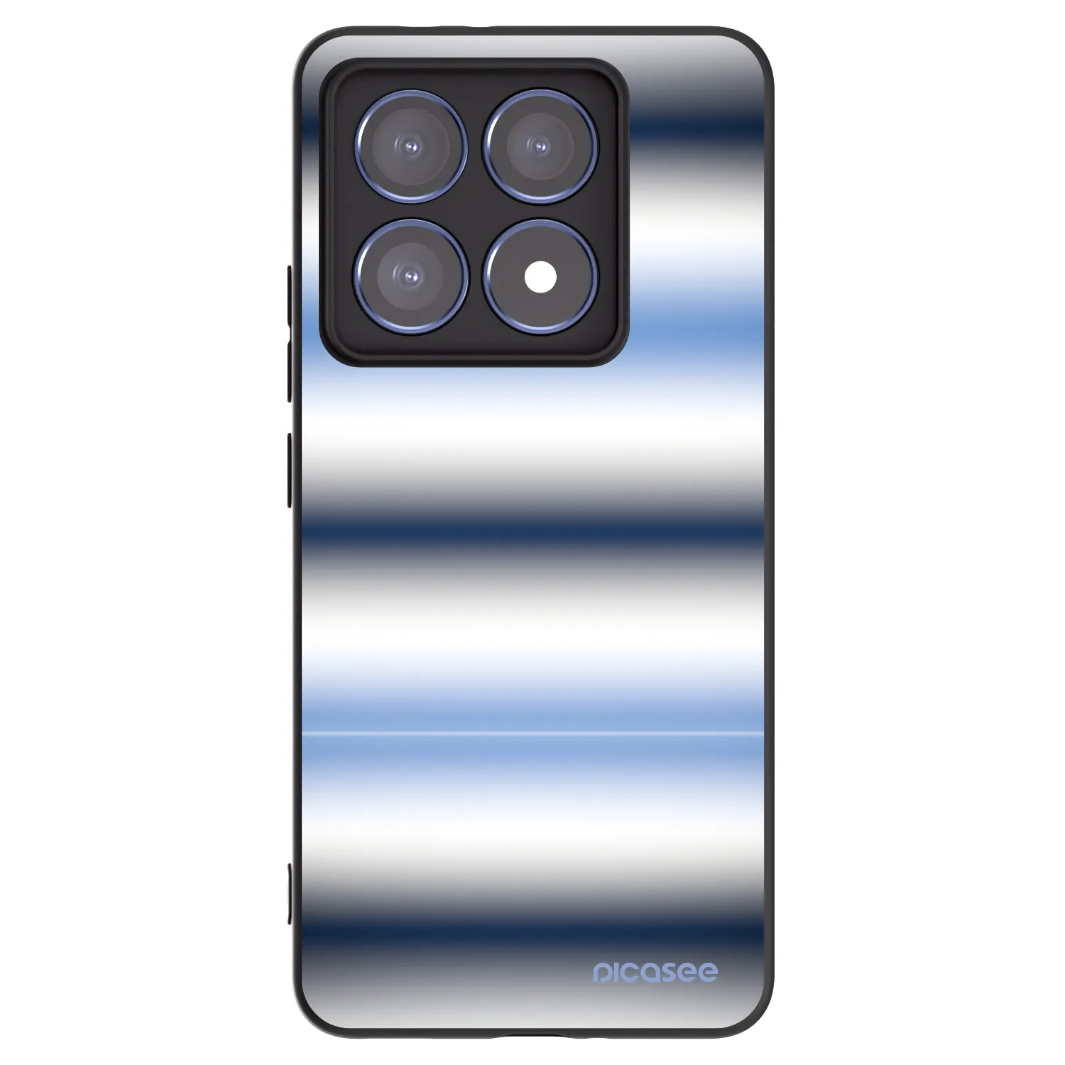 Picasee silikonski črni ovitek za Xiaomi 14T Pro - Static Lines