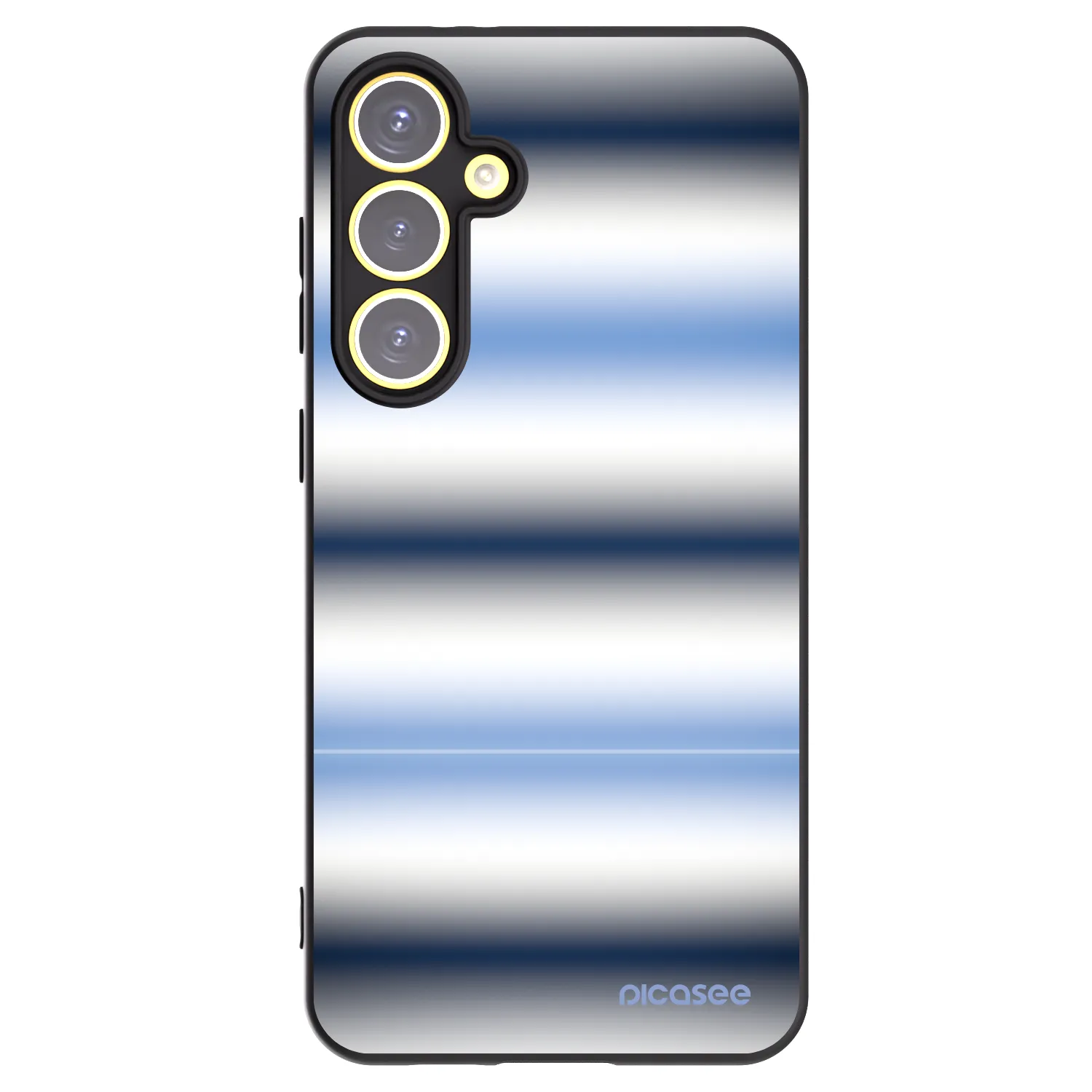 Picasee silikonski črni ovitek za Samsung Galaxy S24 FE S721B - Static Lines