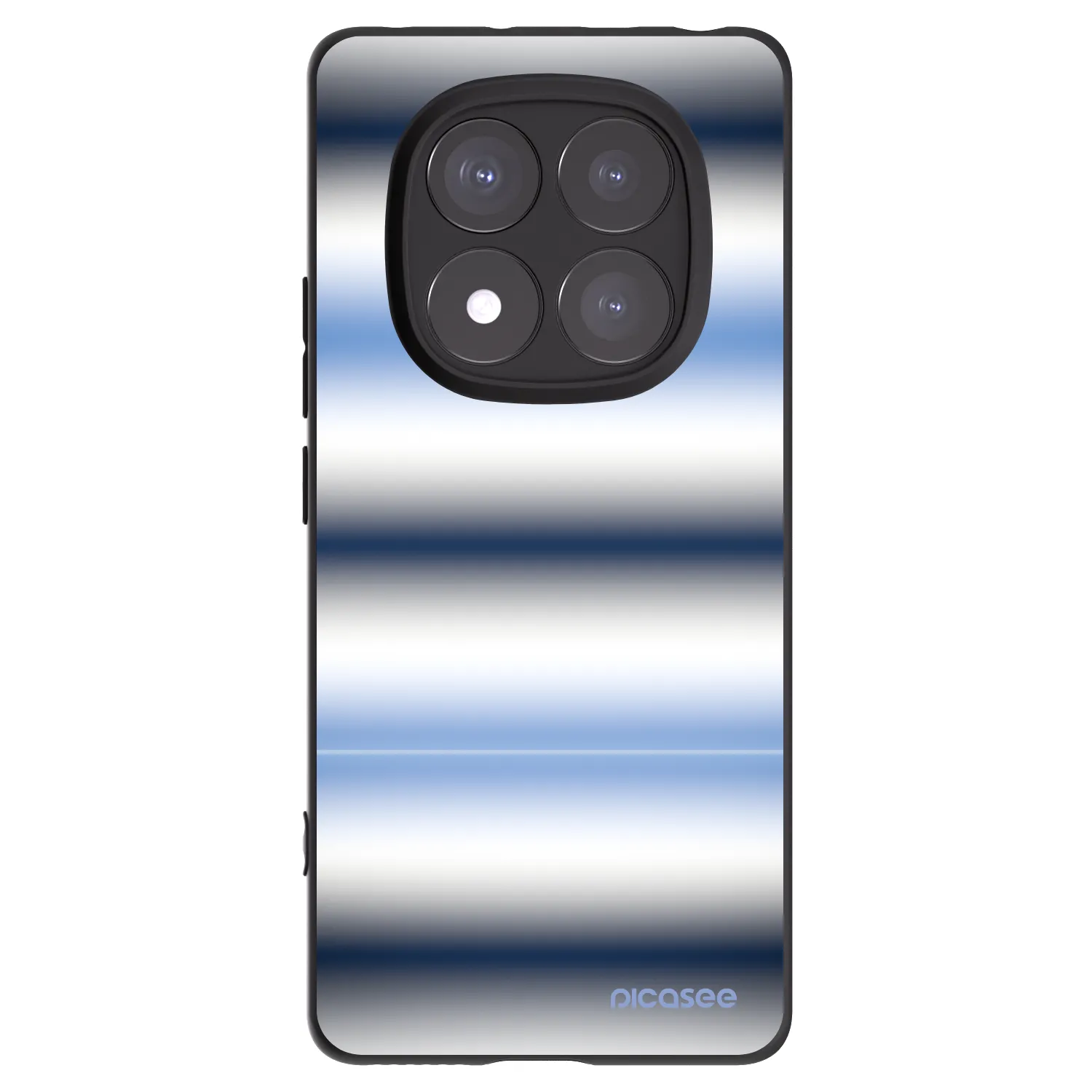 Picasee silikonski črni ovitek za Xiaomi Redmi Note 14 Pro 5G - Static Lines