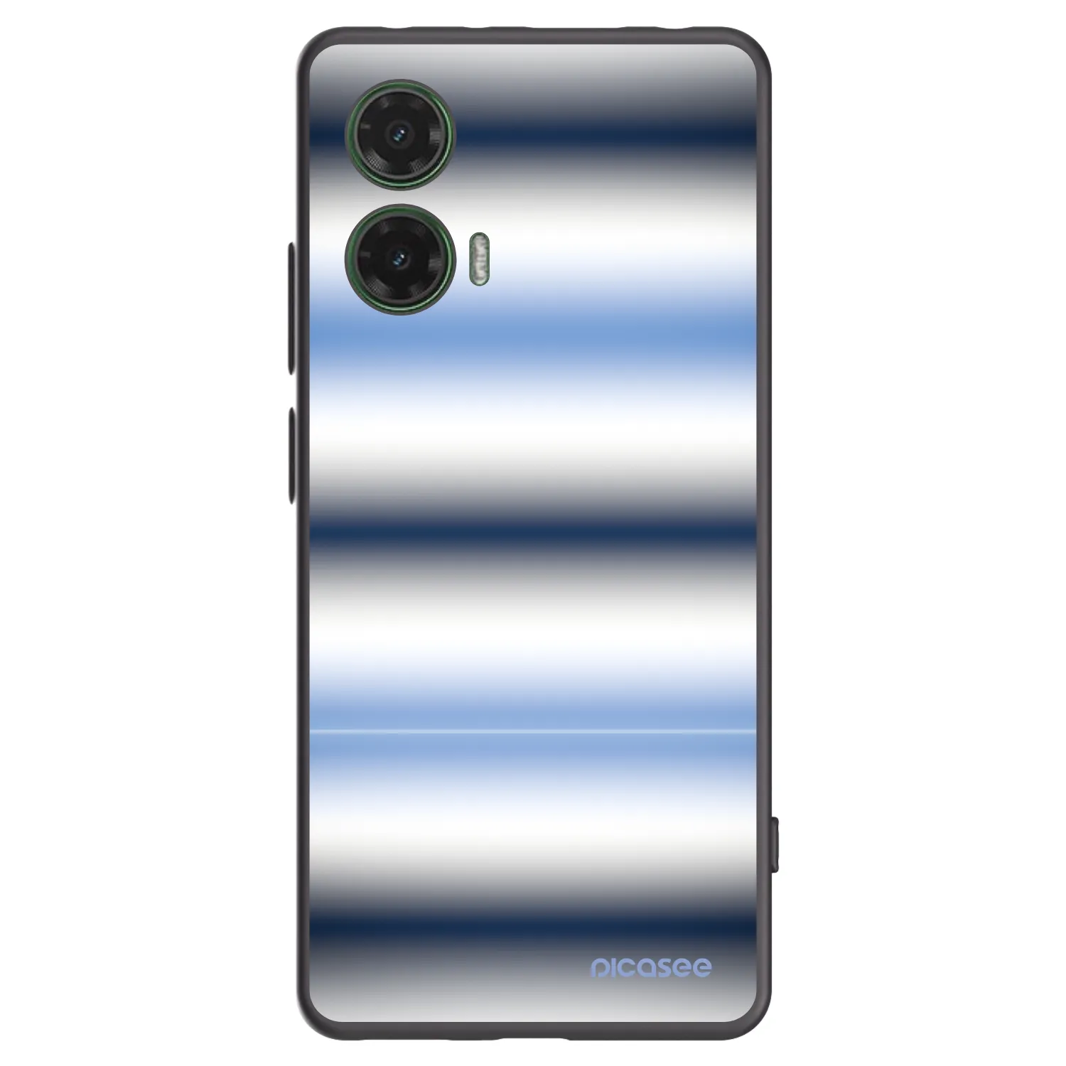 Picasee silikonski črni ovitek za Motorola Moto G35 5G - Static Lines