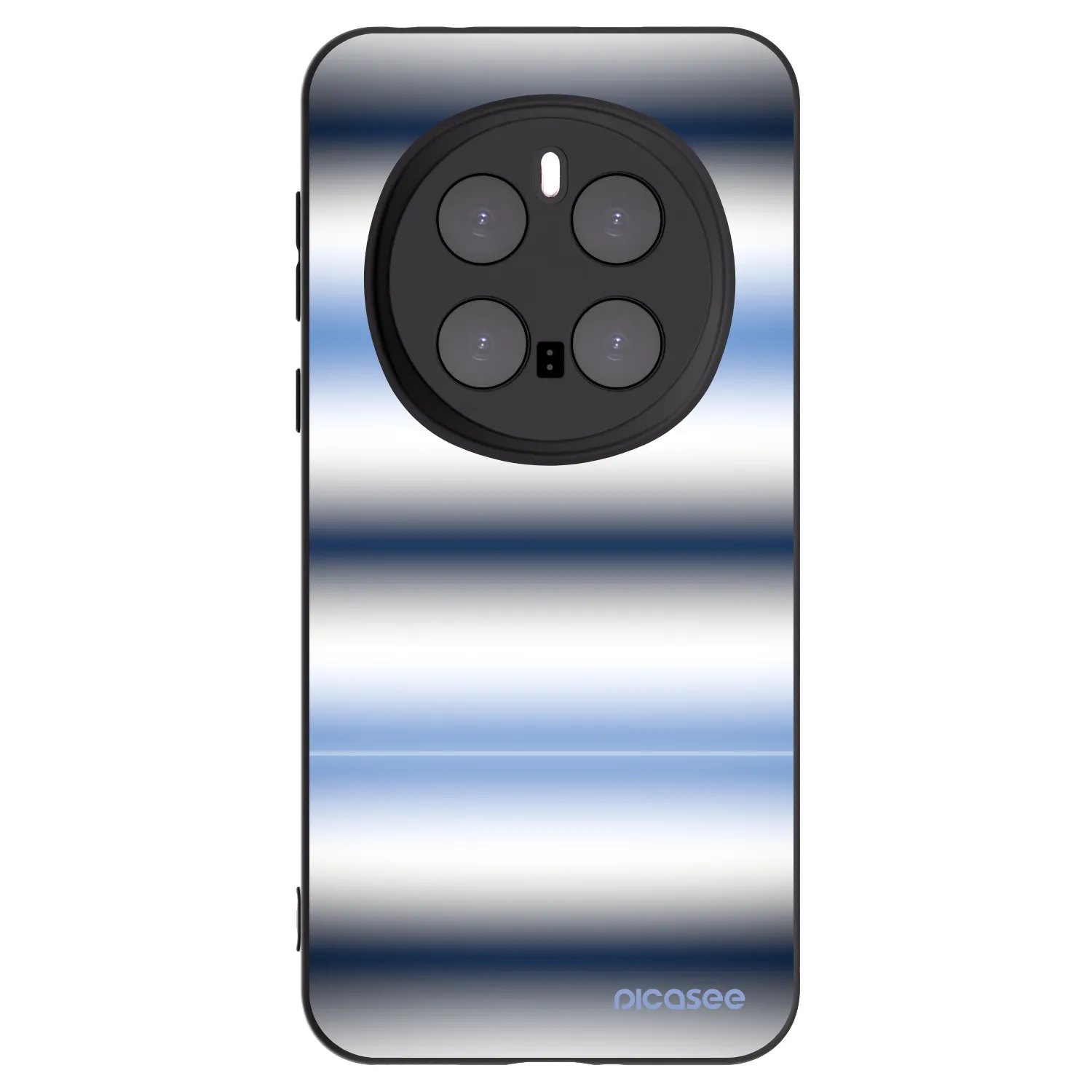 Picasee silikonski črni ovitek za Honor Magic7 Pro 5G - Static Lines