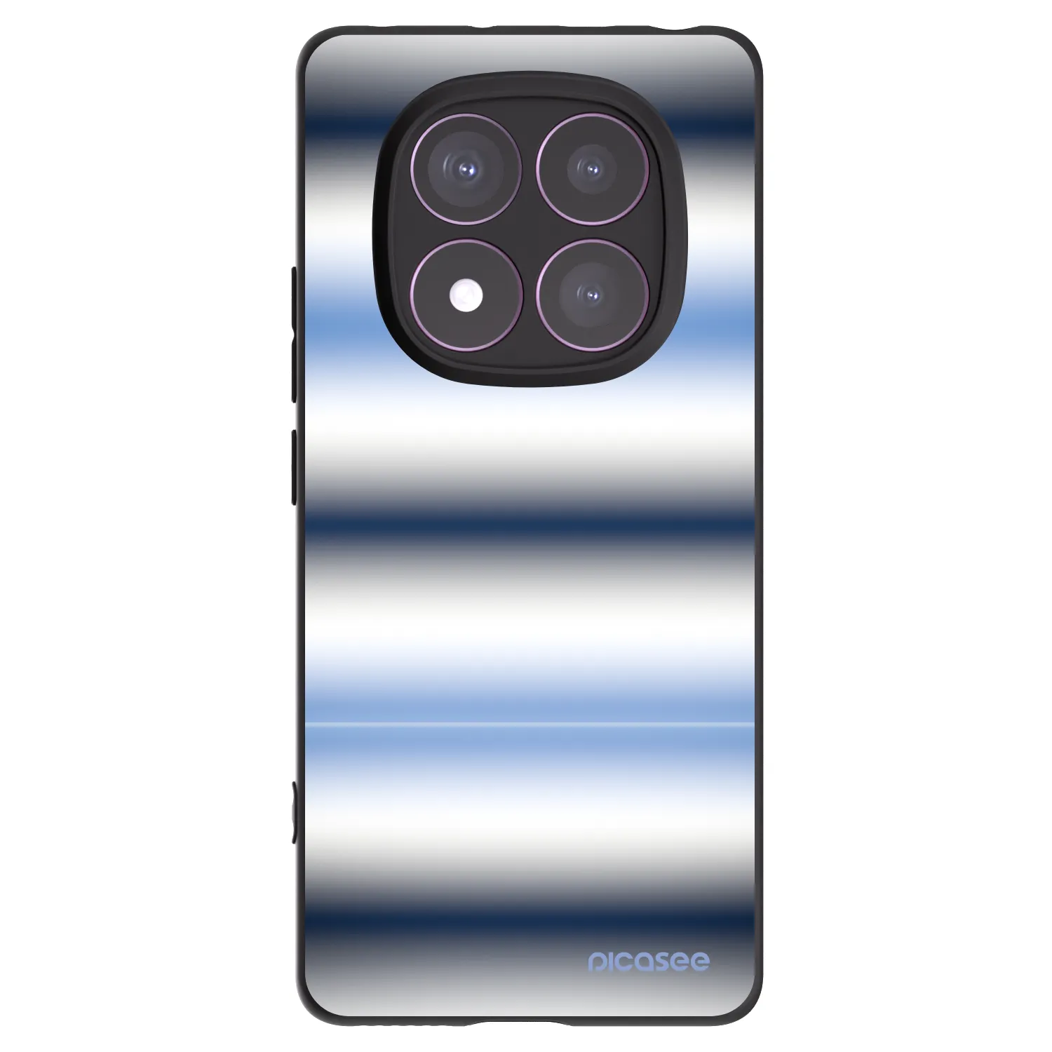 Picasee silikonski črni ovitek za Xiaomi Redmi Note 14 Pro 4G - Static Lines