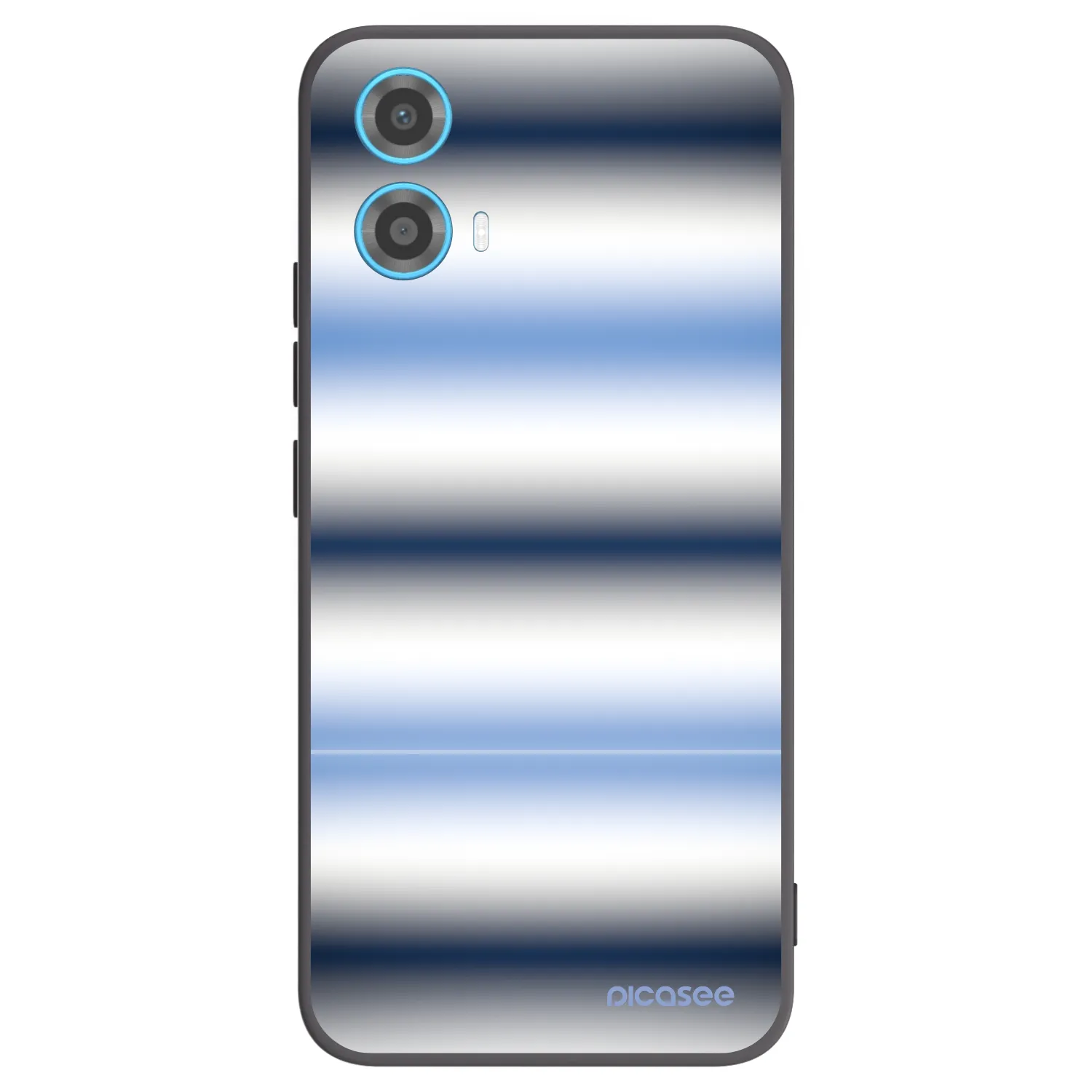Picasee silikonski črni ovitek za Motorola Moto G34 5G - Static Lines