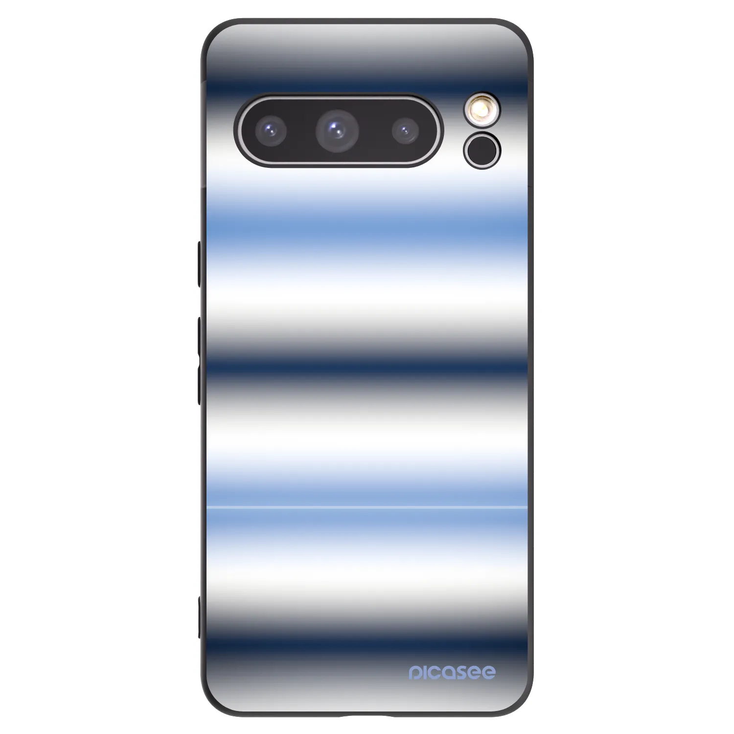 Picasee silikonski črni ovitek za Google Pixel 8 Pro - Static Lines