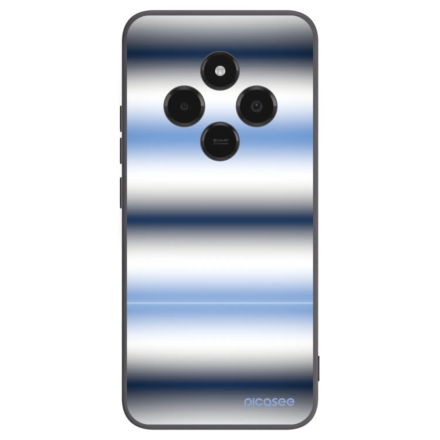 Picasee silikonski črni ovitek za Xiaomi Poco C75 - Static Lines