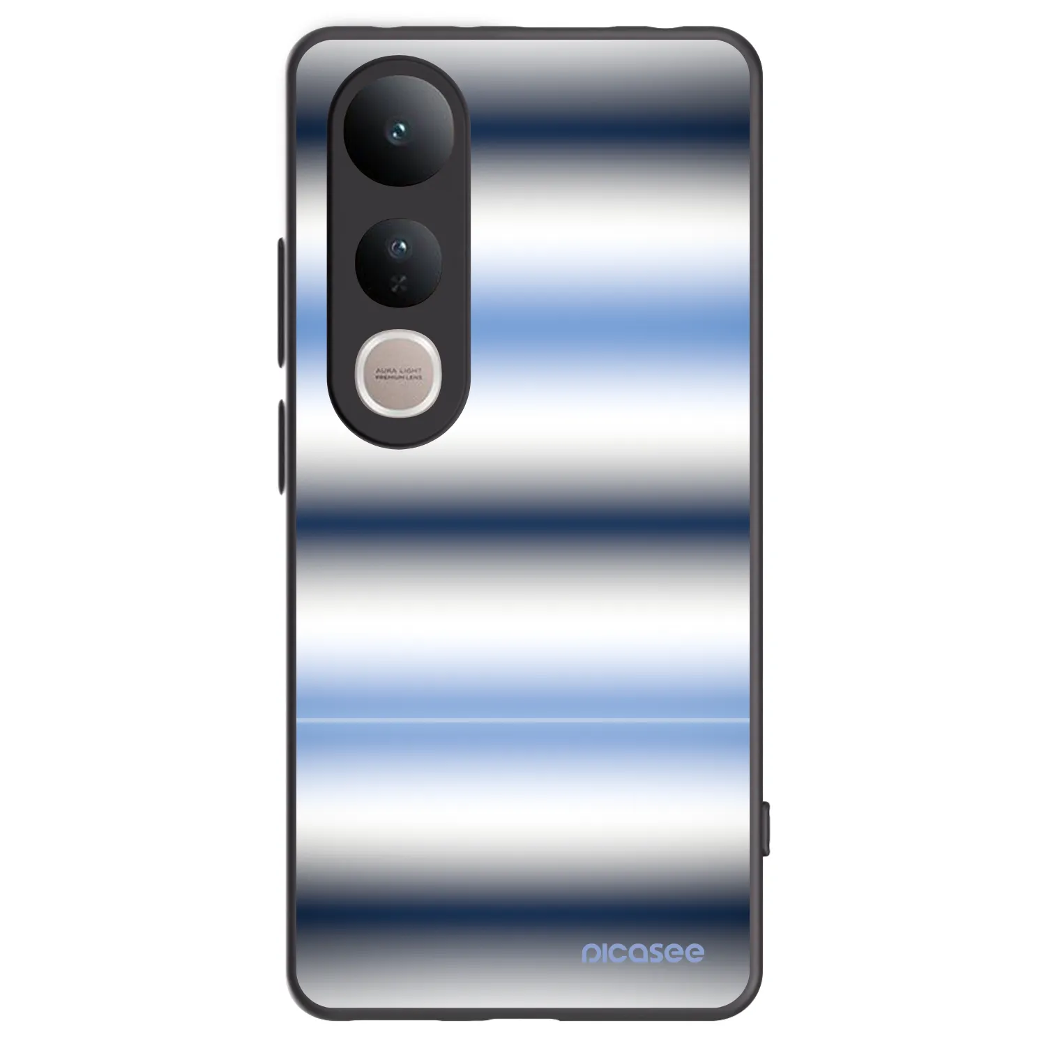 Picasee silikonski črni ovitek za Vivo V50 Lite 5G - Static Lines