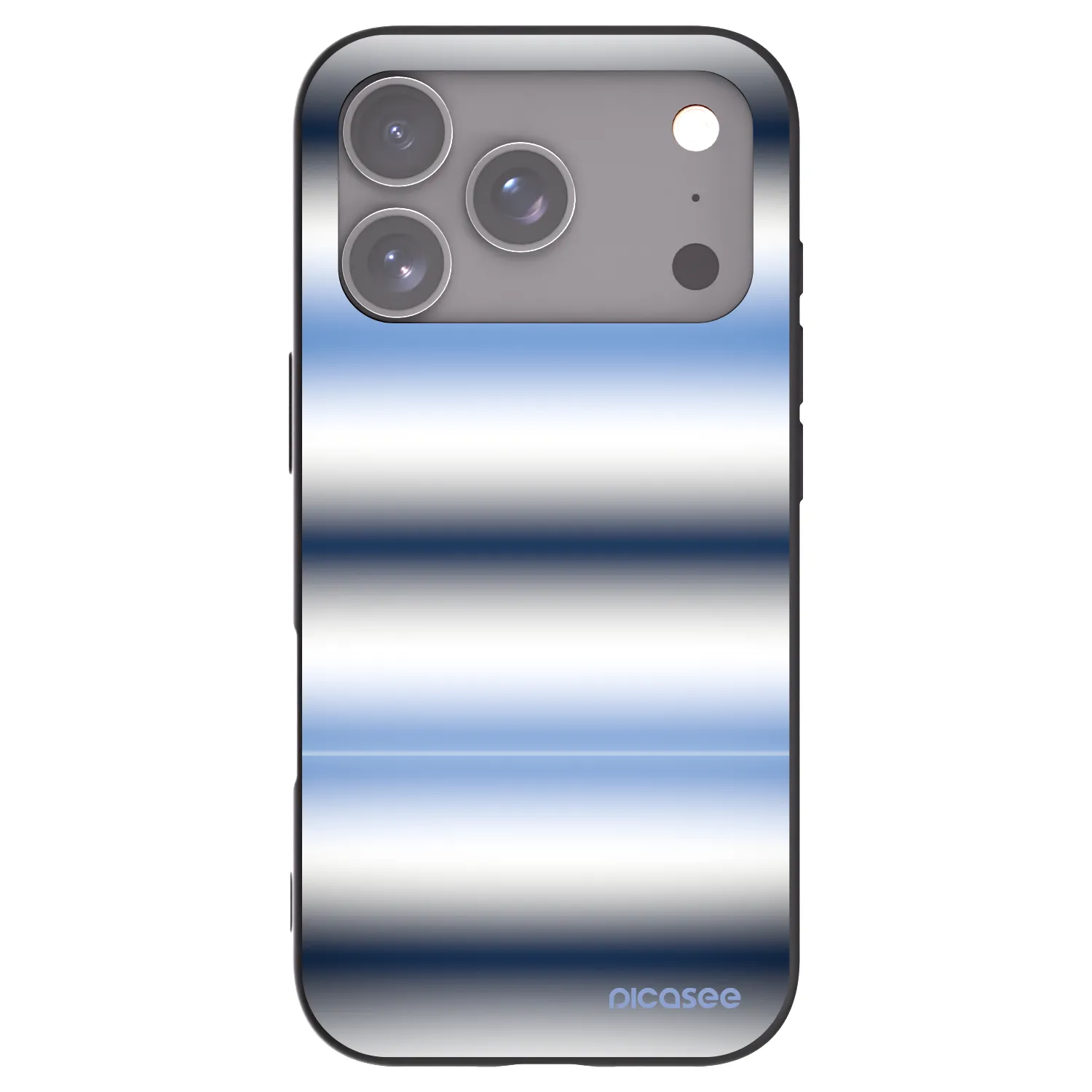 Picasee silikonski črni ovitek za Apple iPhone 17 Pro - Static Lines