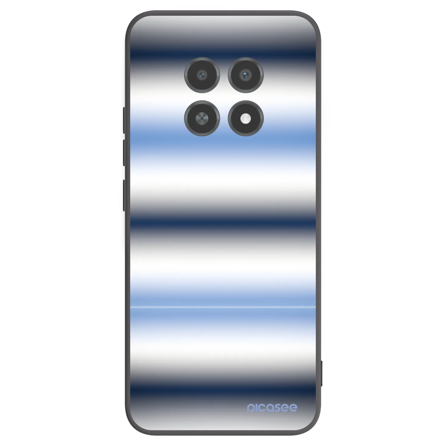 Picasee silikonski črni ovitek za Realme 12X - Static Lines