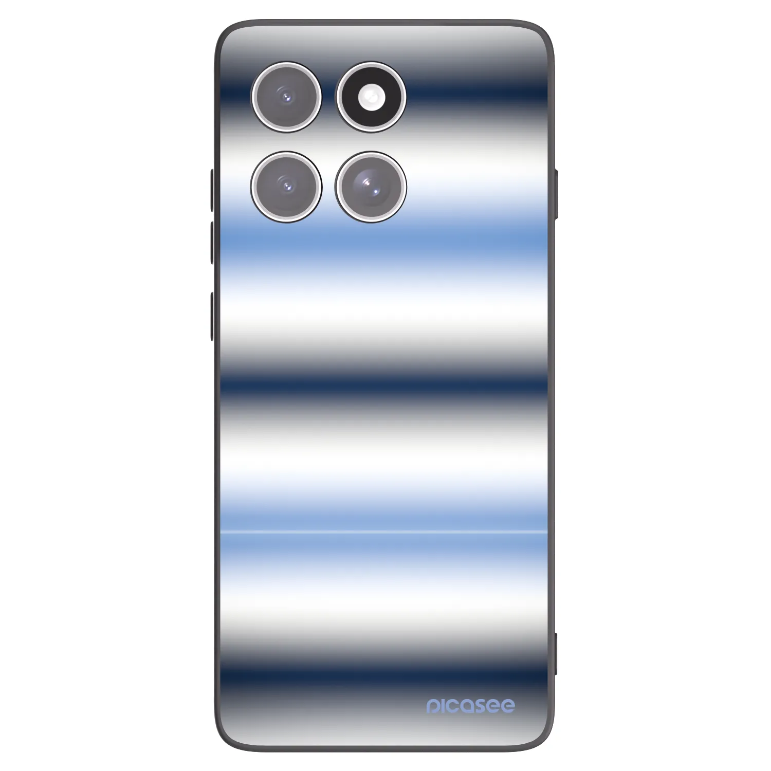 Picasee silikonski črni ovitek za Motorola Edge 60 Pro - Static Lines