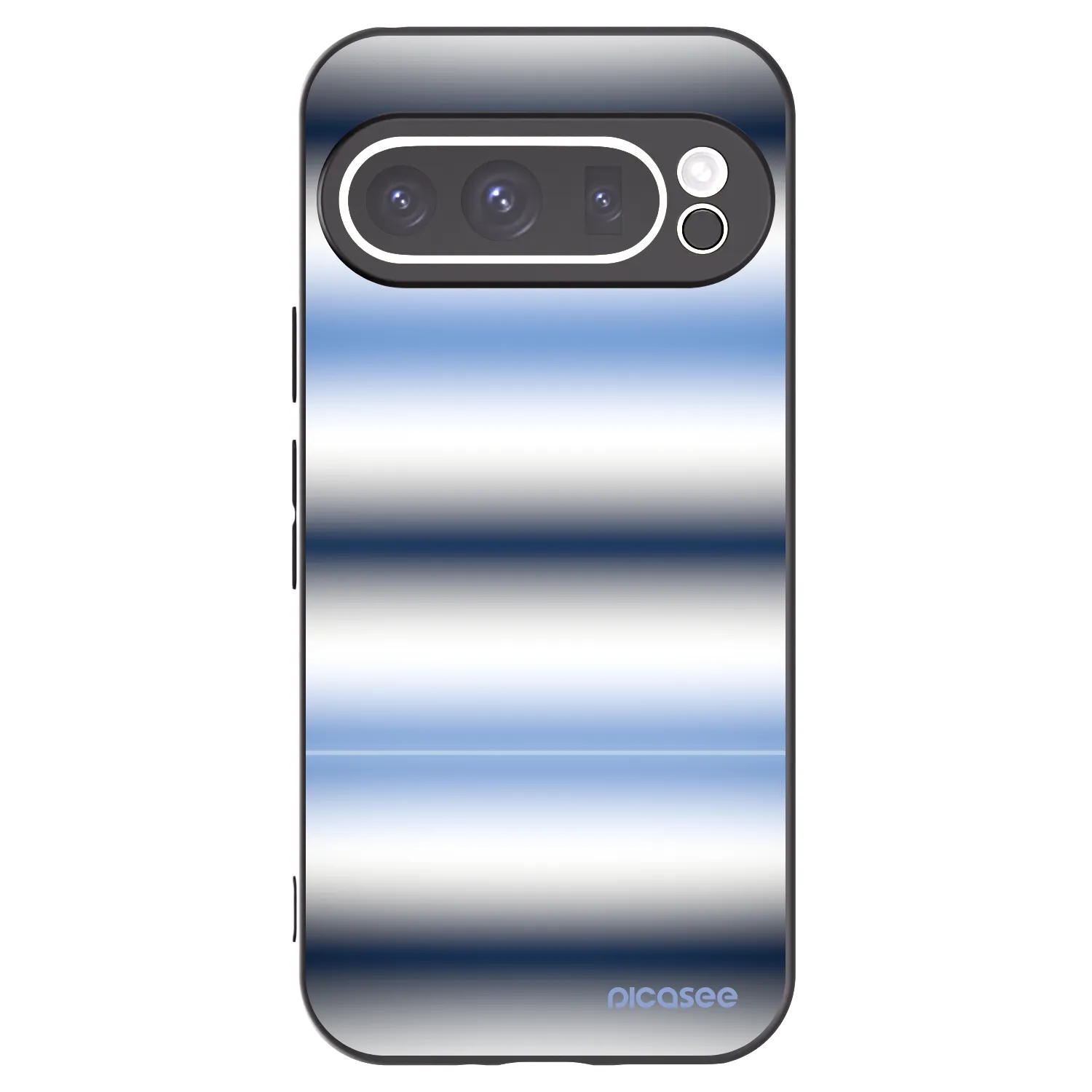 Picasee silikonski črni ovitek za Google Pixel 9 Pro XL - Static Lines