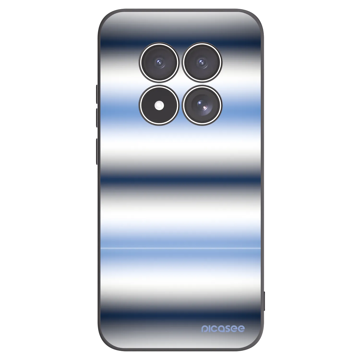 Picasee silikonski črni ovitek za Xiaomi Redmi Note 15 Pro 4G - Static Lines