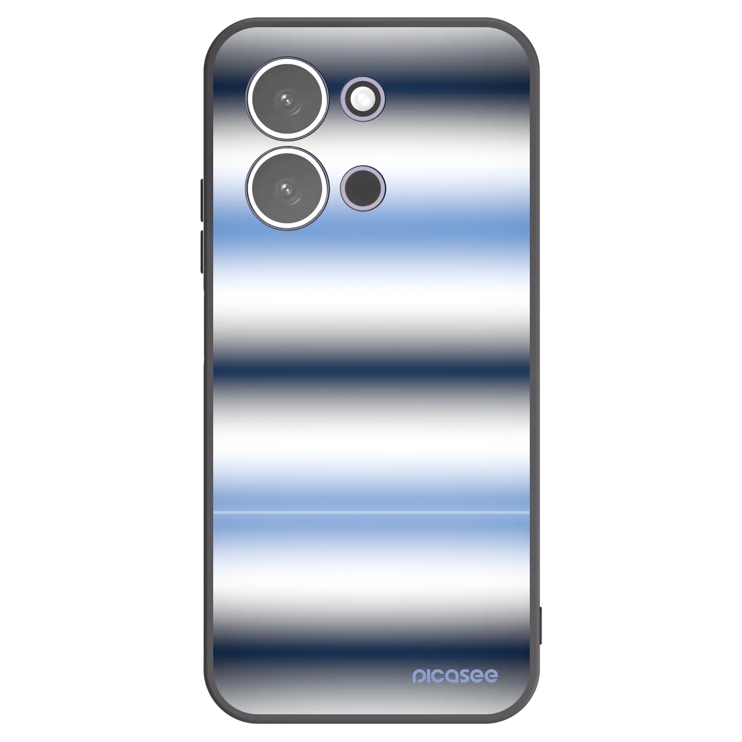 Picasee silikonski črni ovitek za Xiaomi Redmi 15C 5G - Static Lines