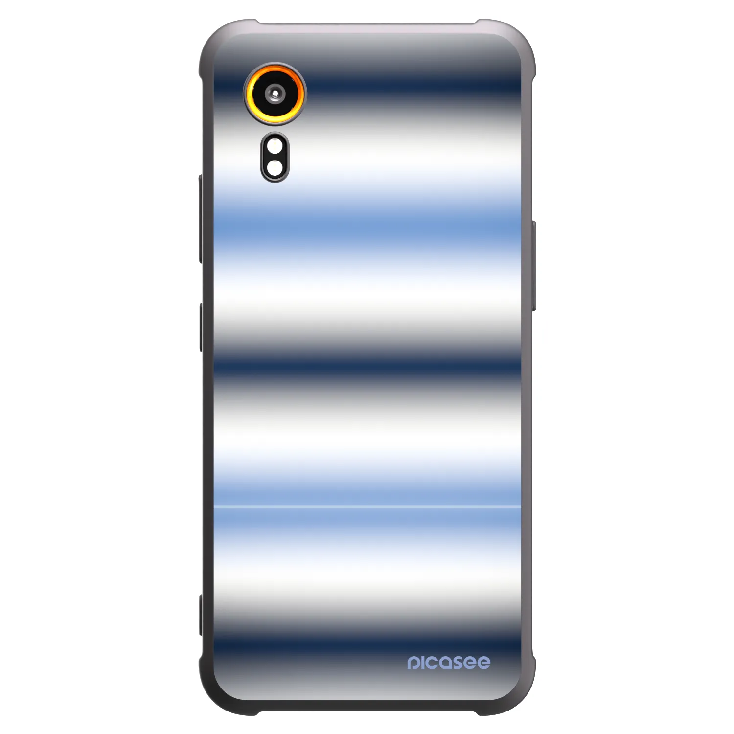 Picasee silikonski črni ovitek za Samsung Galaxy Xcover 7 - Static Lines