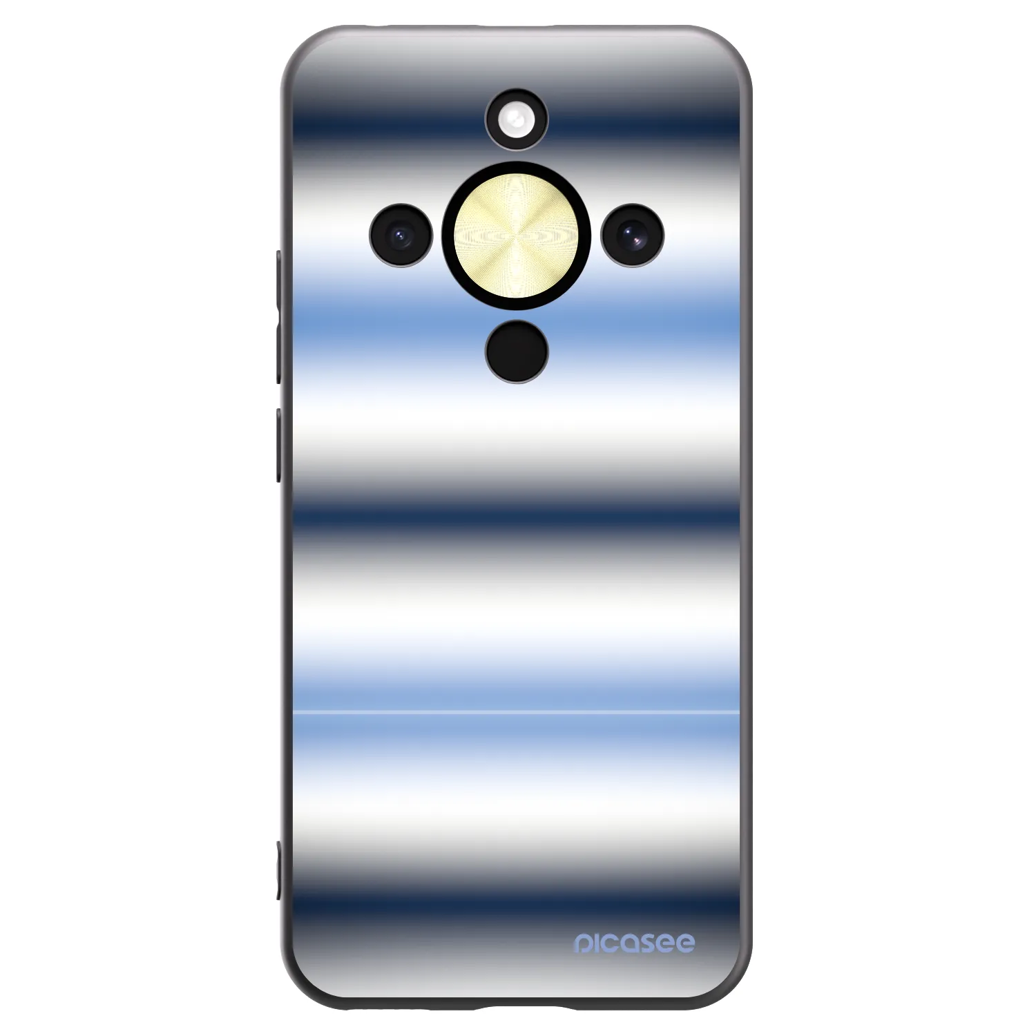 Picasee silikonski črni ovitek za Honor Magic8 Lite 5G - Static Lines