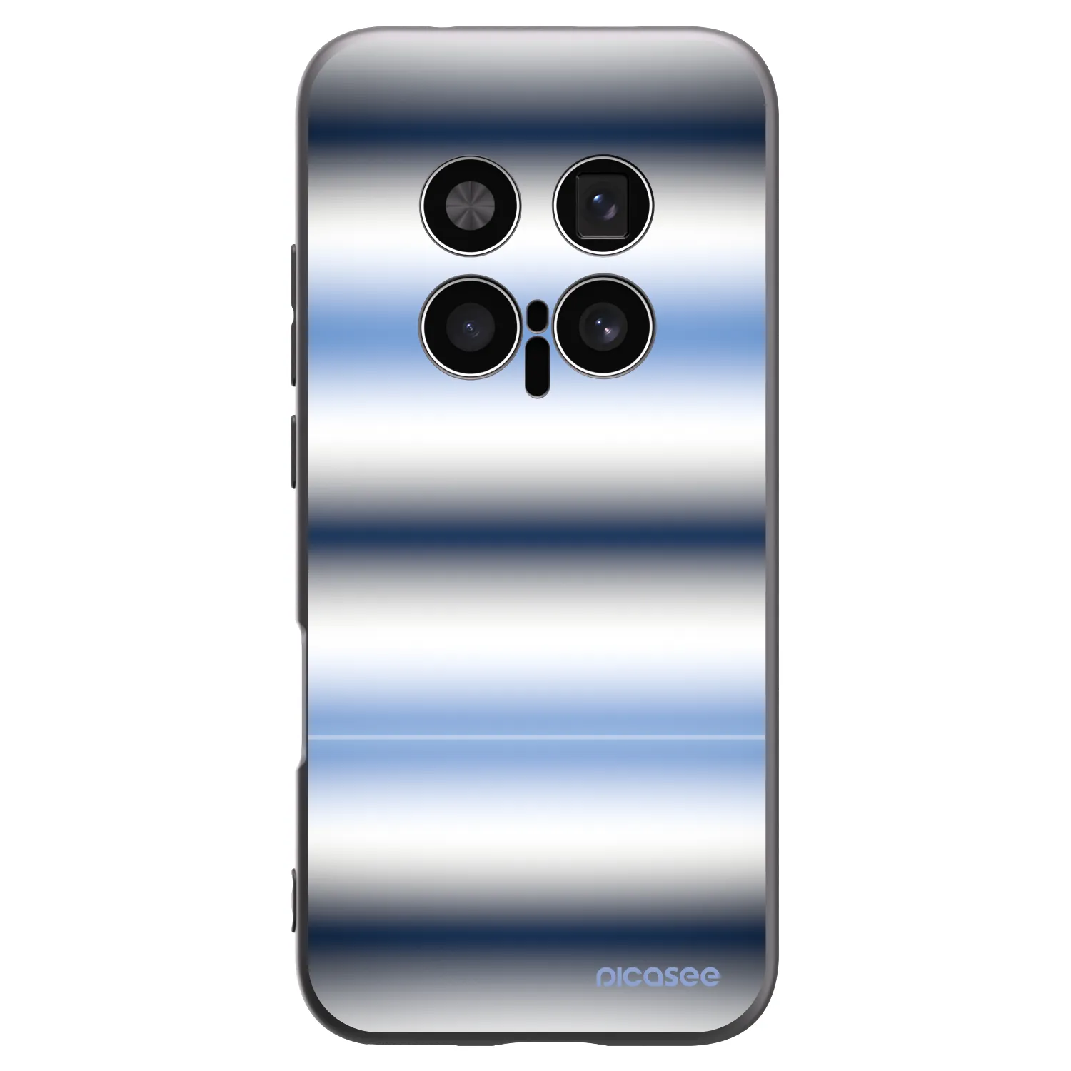 Picasee silikonski črni ovitek za Honor Magic8 Pro 5G - Static Lines