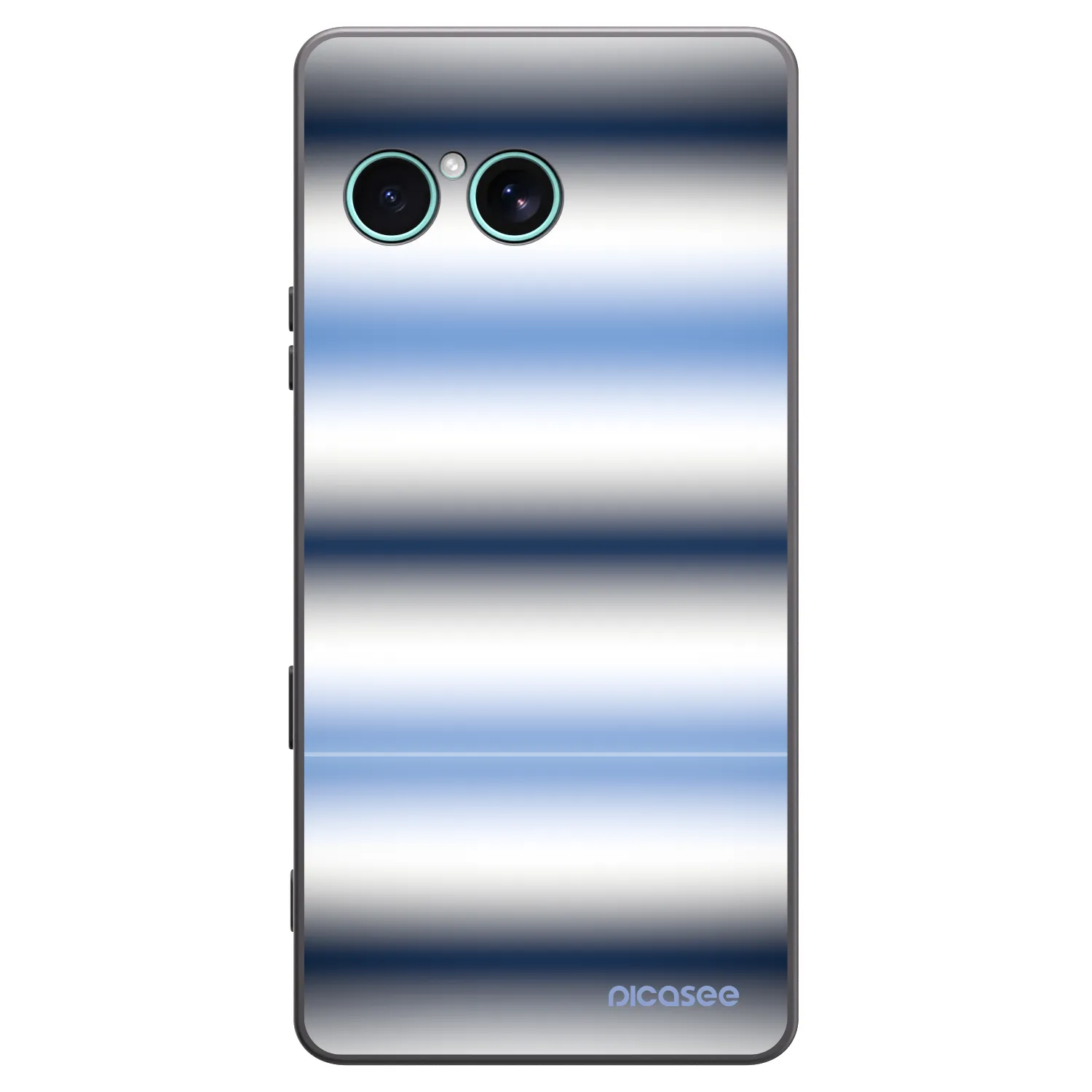 Picasee silikonski črni ovitek za Sony Xperia 10 VII - Static Lines