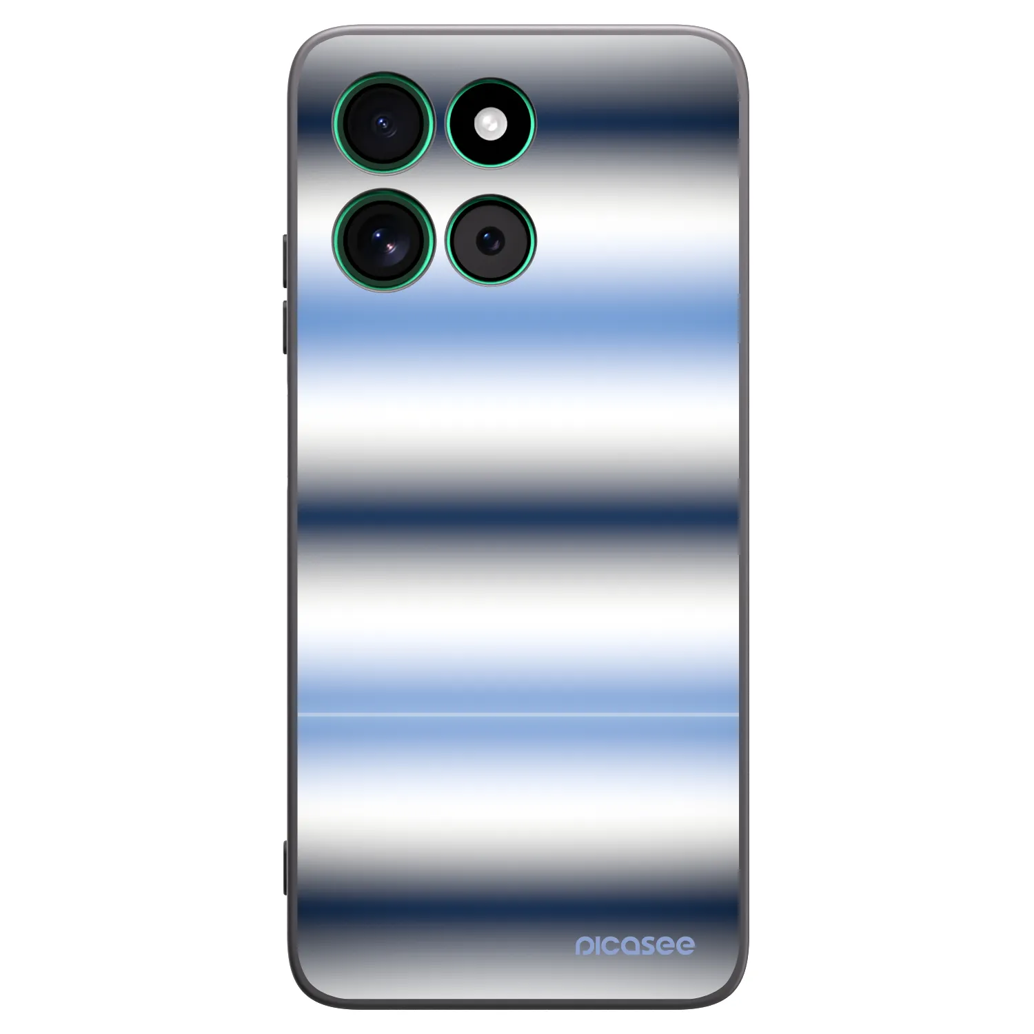 Picasee silikonski črni ovitek za Motorola Moto G57 Power - Static Lines