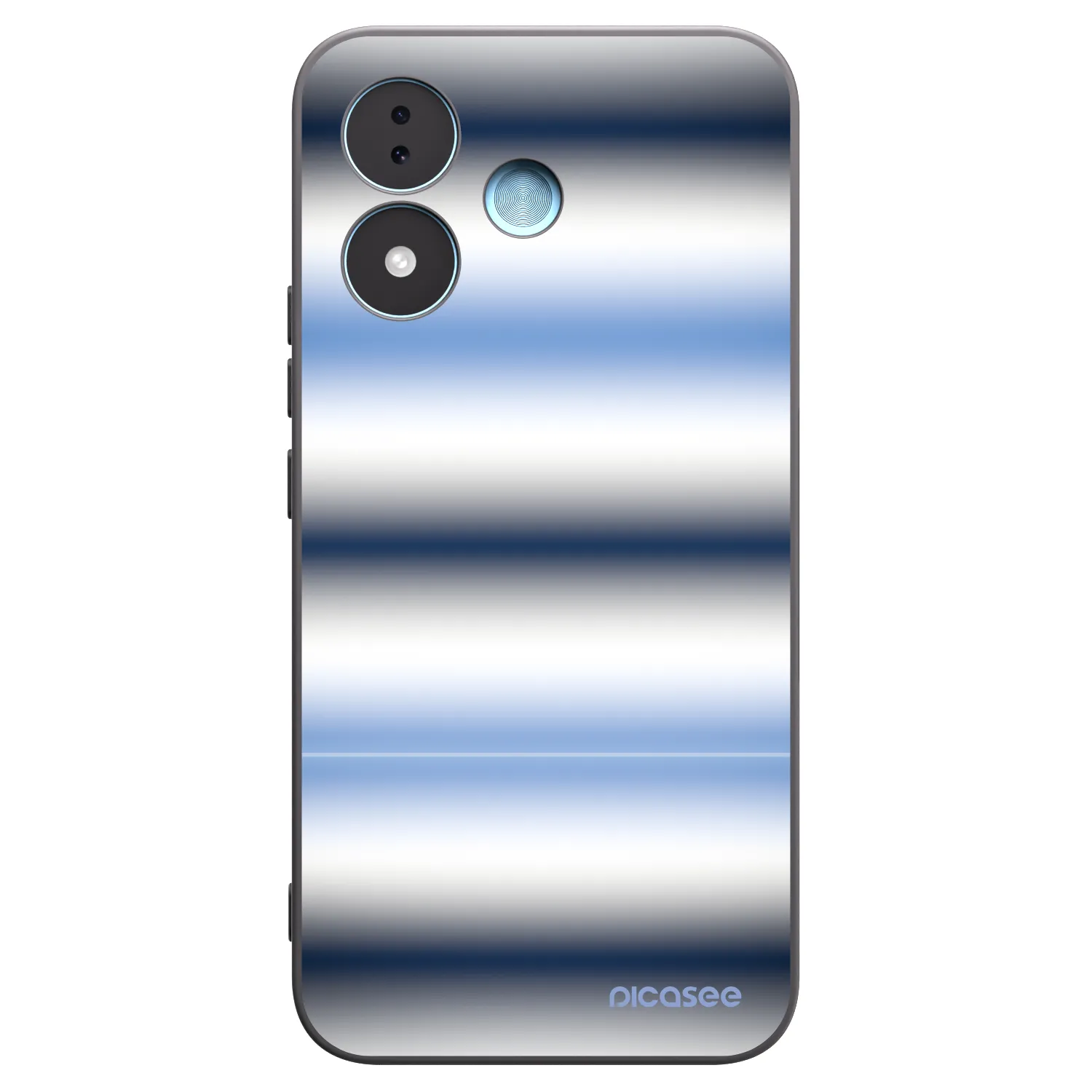 Picasee silikonski črni ovitek za Xiaomi Redmi Note 17 5G - Static Lines