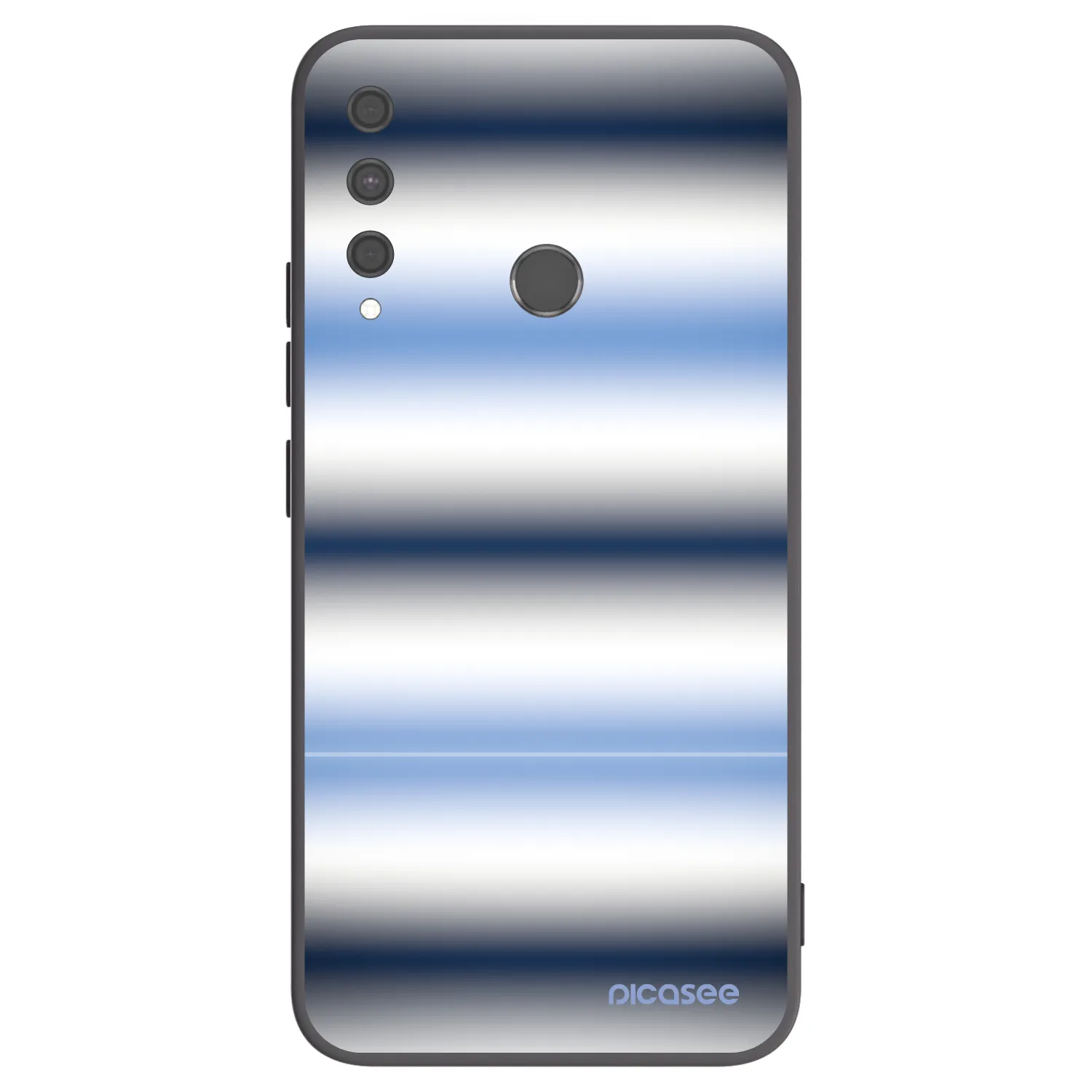 Picasee silikonski črni ovitek za Huawei P40 Lite E - Static Lines