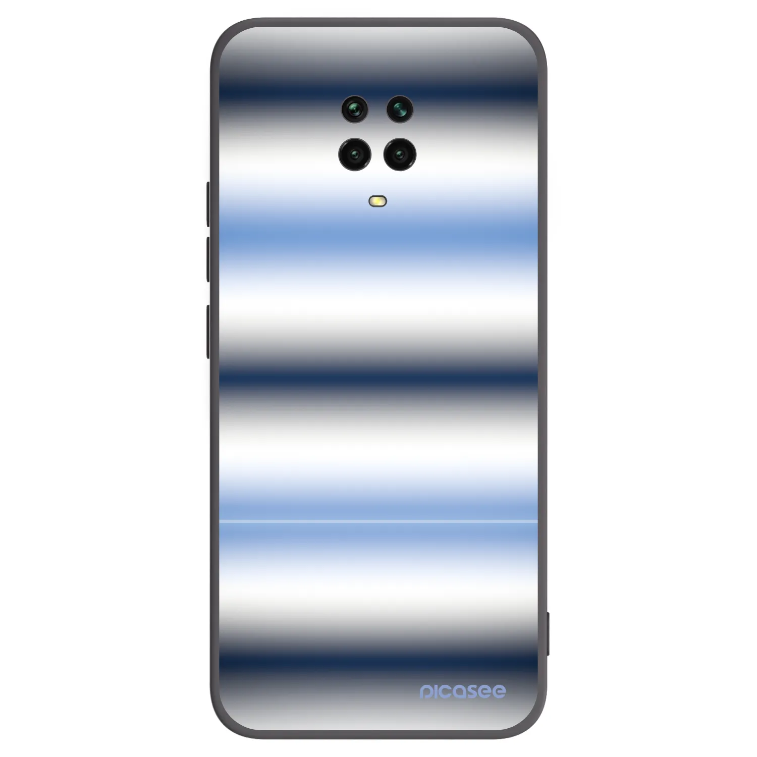 Picasee silikonski črni ovitek za Xiaomi Redmi Note 9 Pro - Static Lines