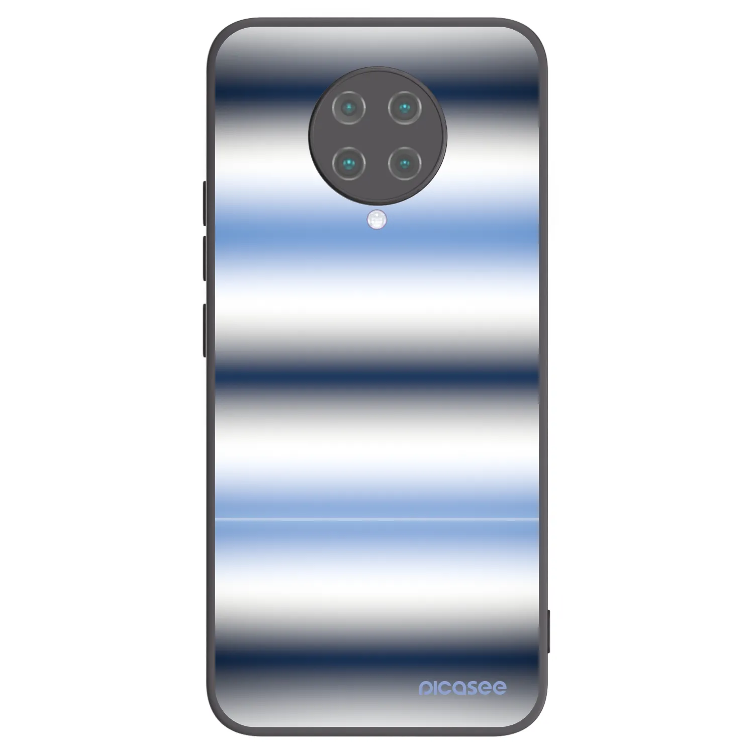 Picasee silikonski črni ovitek za Xiaomi Poco F2 Pro - Static Lines