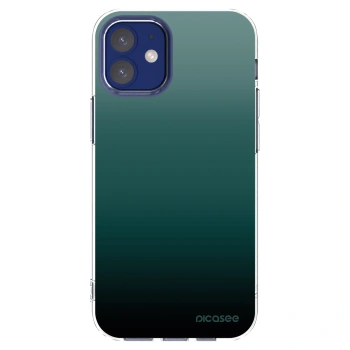 Picasee silikonski prozorni ovitek za Apple iPhone 12 mini - Verdant Fade