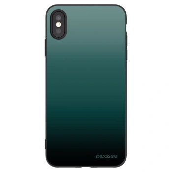 Picasee silikonski črni ovitek za Apple iPhone XS Max - Verdant Fade