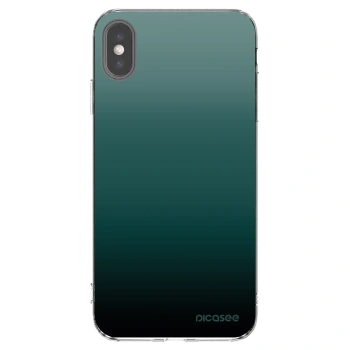 Picasee silikonski prozorni ovitek za Apple iPhone XS Max - Verdant Fade