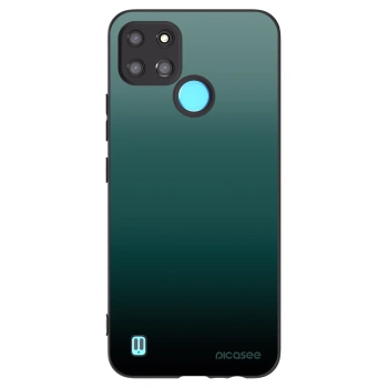 Picasee silikonski črni ovitek za Realme C21Y - Verdant Fade