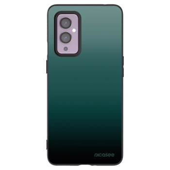 Picasee silikonski črni ovitek za OnePlus 9 - Verdant Fade