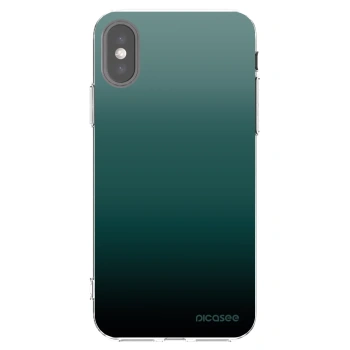 Picasee silikonski prozorni ovitek za Apple iPhone X/XS - Verdant Fade
