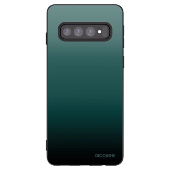Picasee silikonski črni ovitek za Samsung Galaxy S10 G973 - Verdant Fade